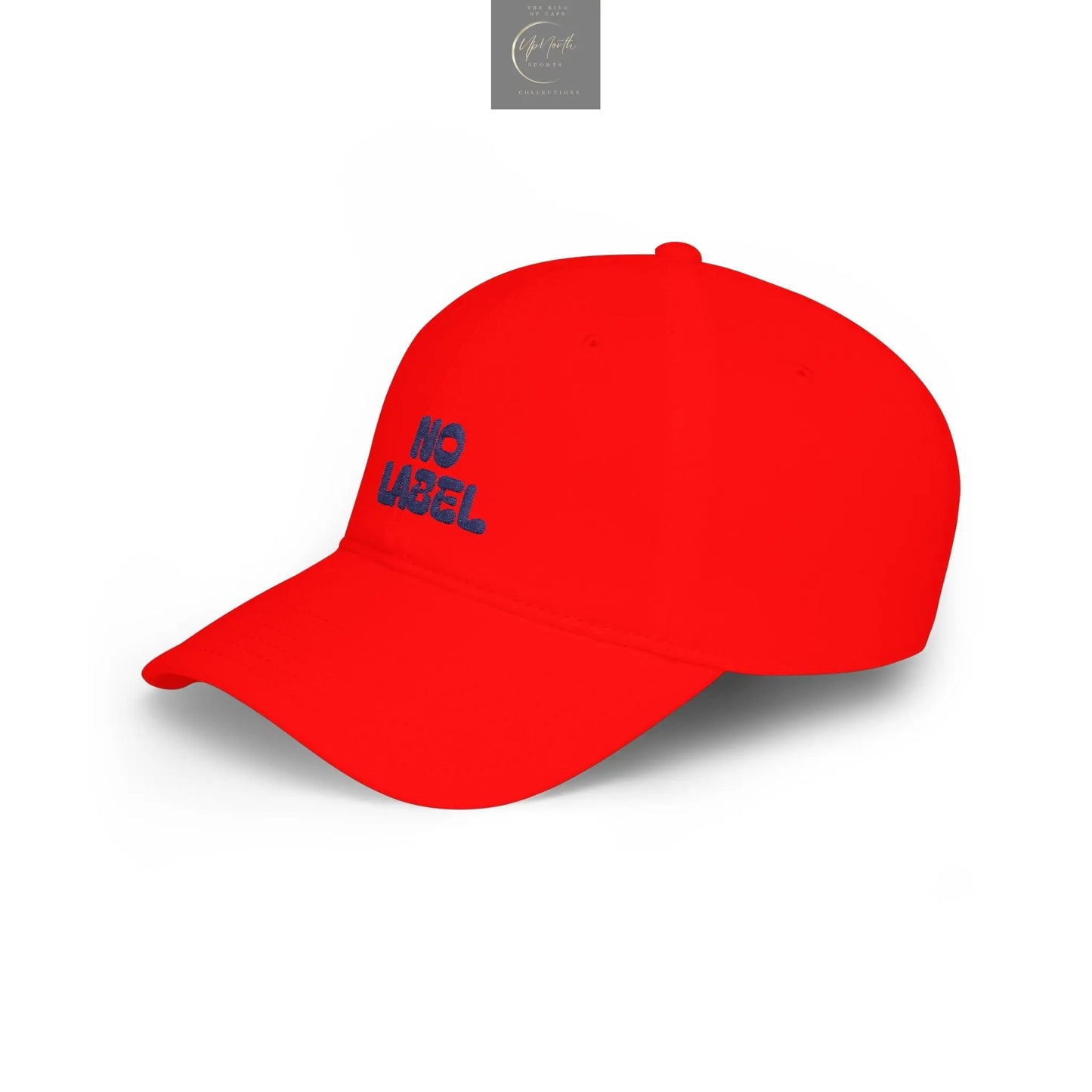No Label Baseball Cap Navy Embroidery