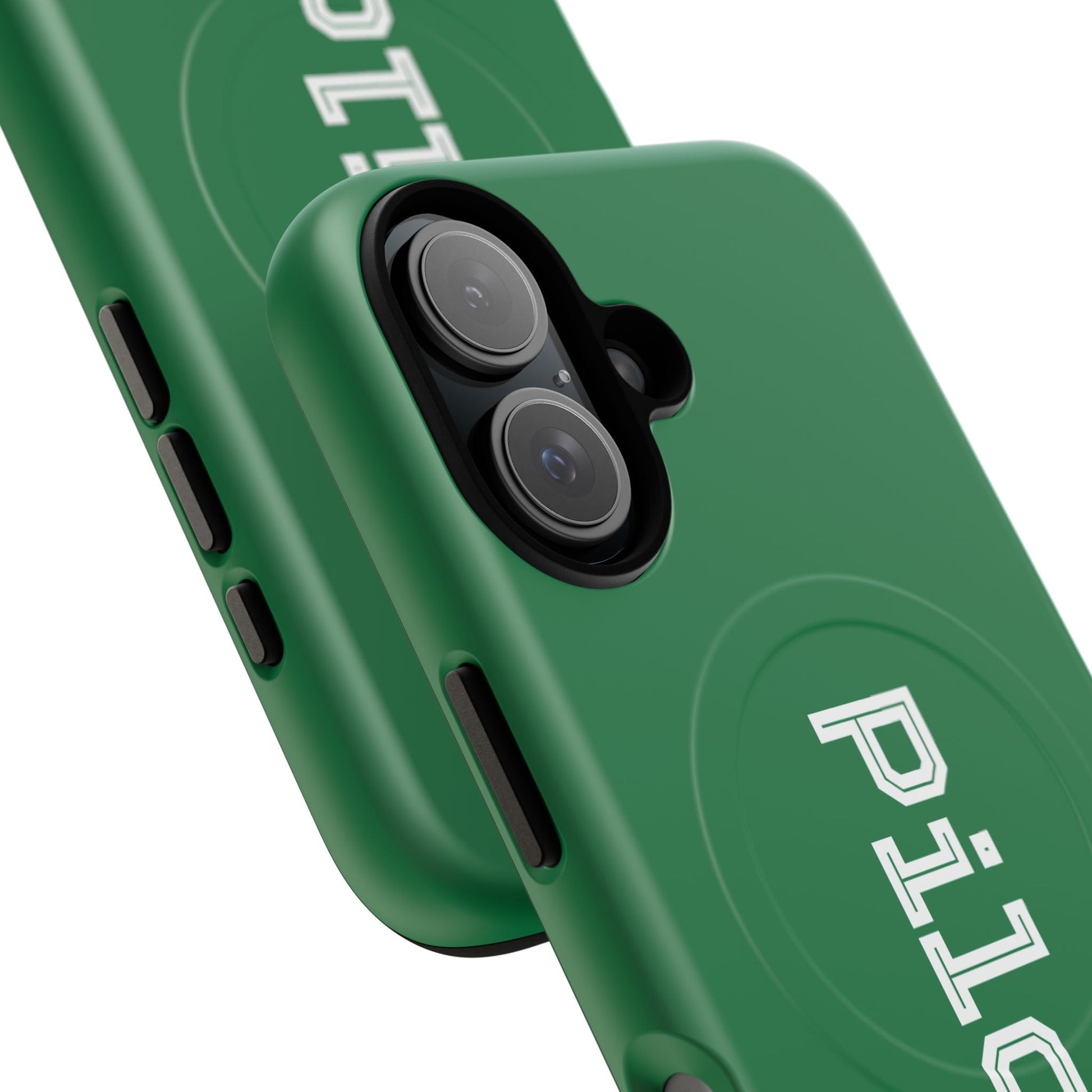 Tough Magnetic iPhone Cases Piloti in dark green Printify