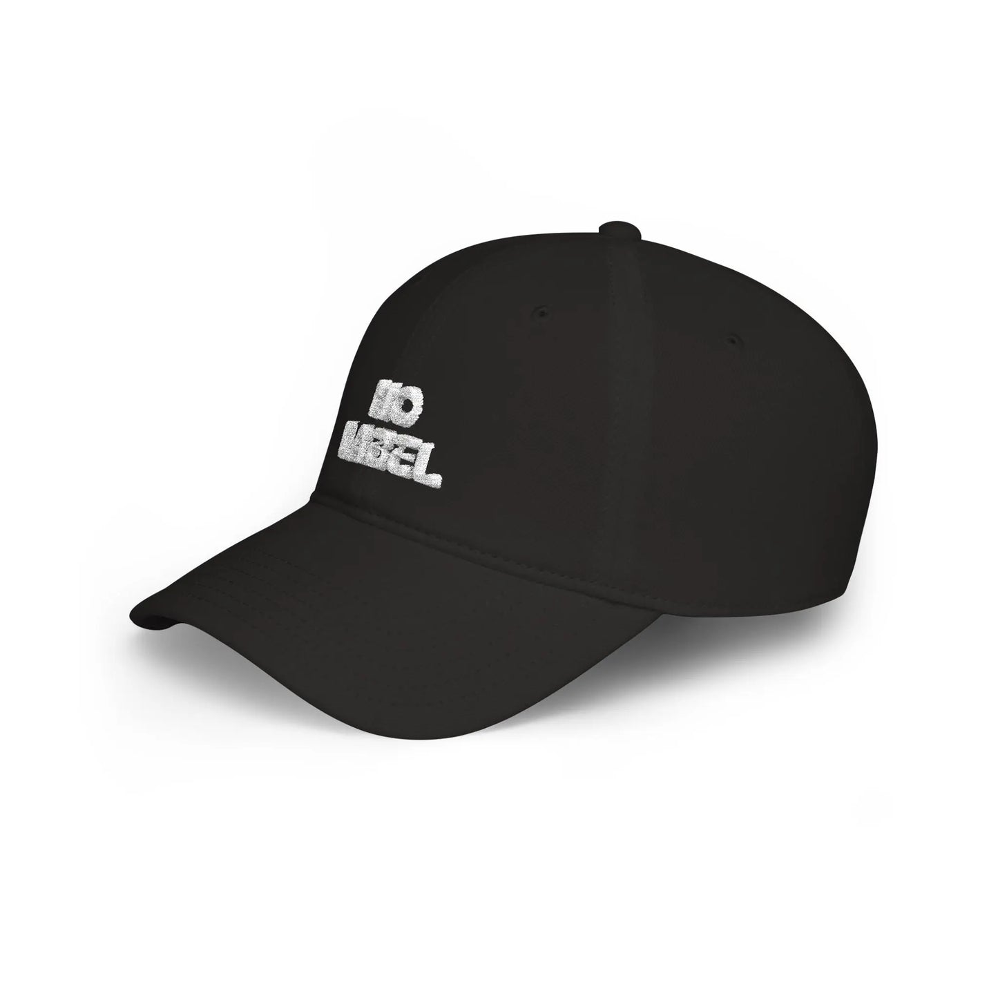 No Label Baseball Cap White Embroidery