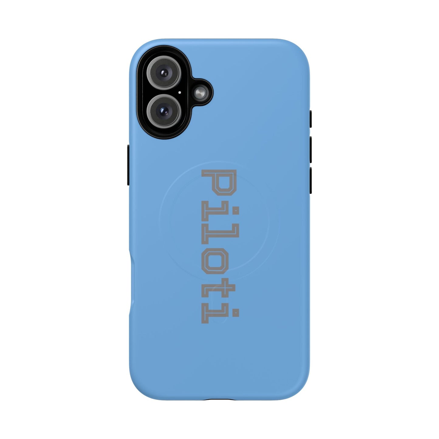 Tough Magnetic iPhone Cases Piloti in skyblue made in matt and gloss finish - UpNorth SPORTS