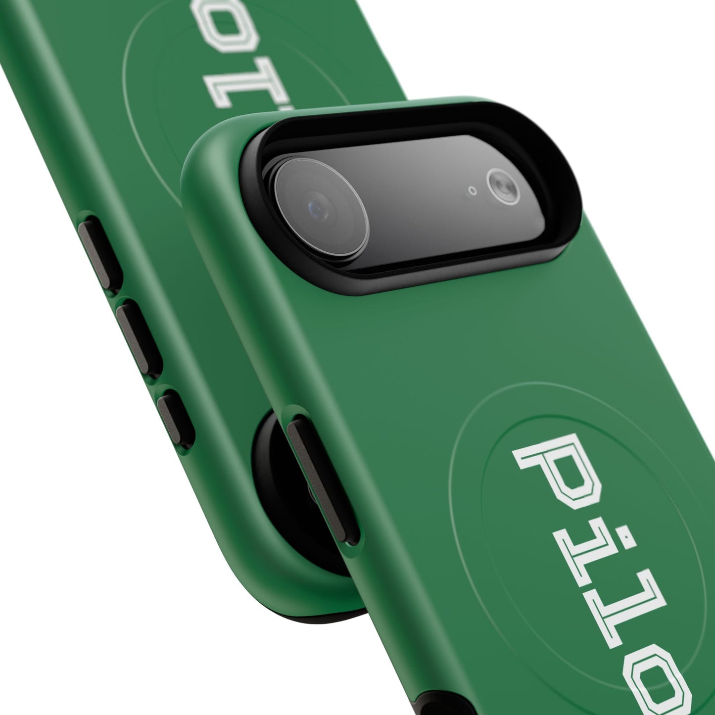 Tough Magnetic iPhone Cases Piloti in dark green Printify