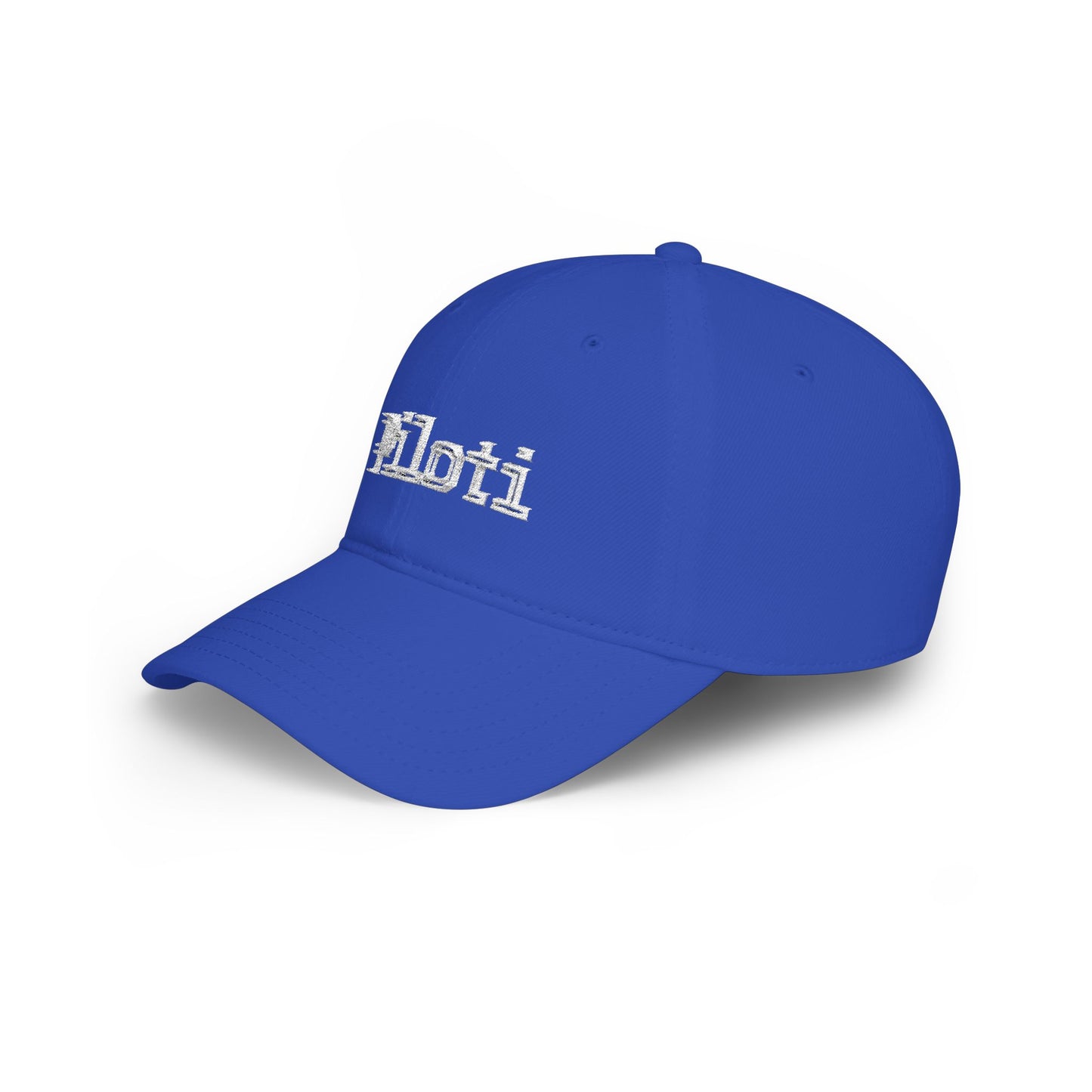 Piloti Baseball Cap Embroidered with White Printify