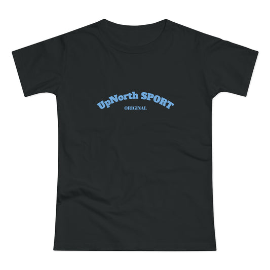 Women T-Shirt black with light blue