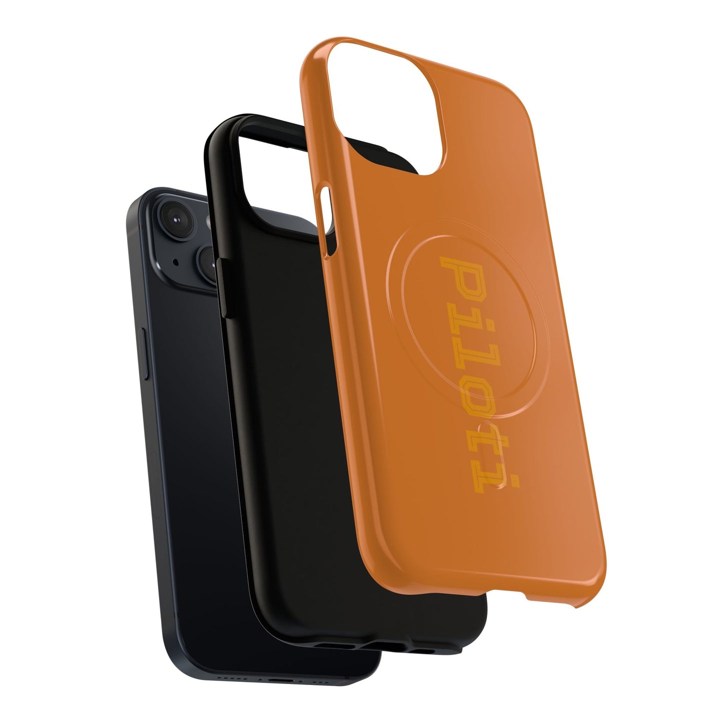 Tough Magnetic iPhone Cases Piloti in orange Printify