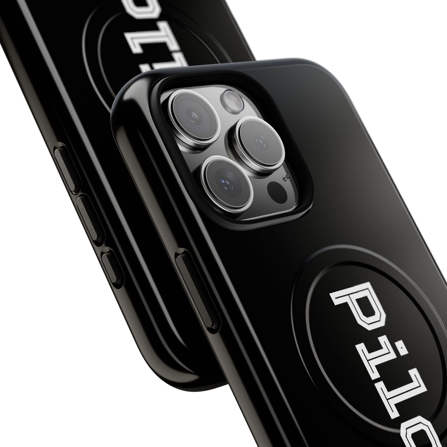 Tough Magnetic iPhone Cases Piloti in black Printify