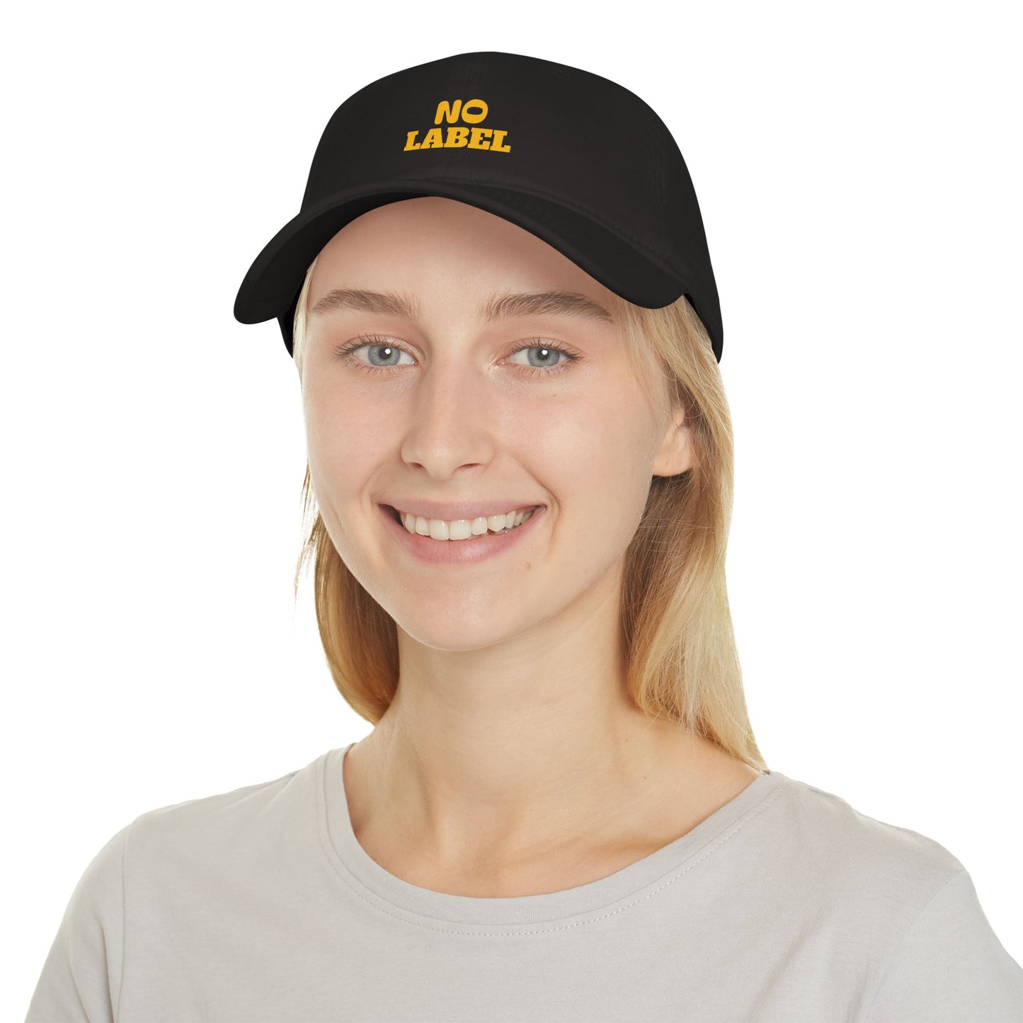 Baseball Cap No Label black and yellow