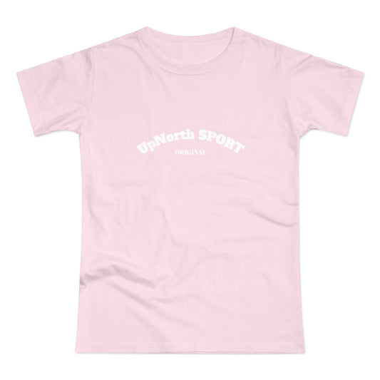 Women T-Shirt orchid pink with white