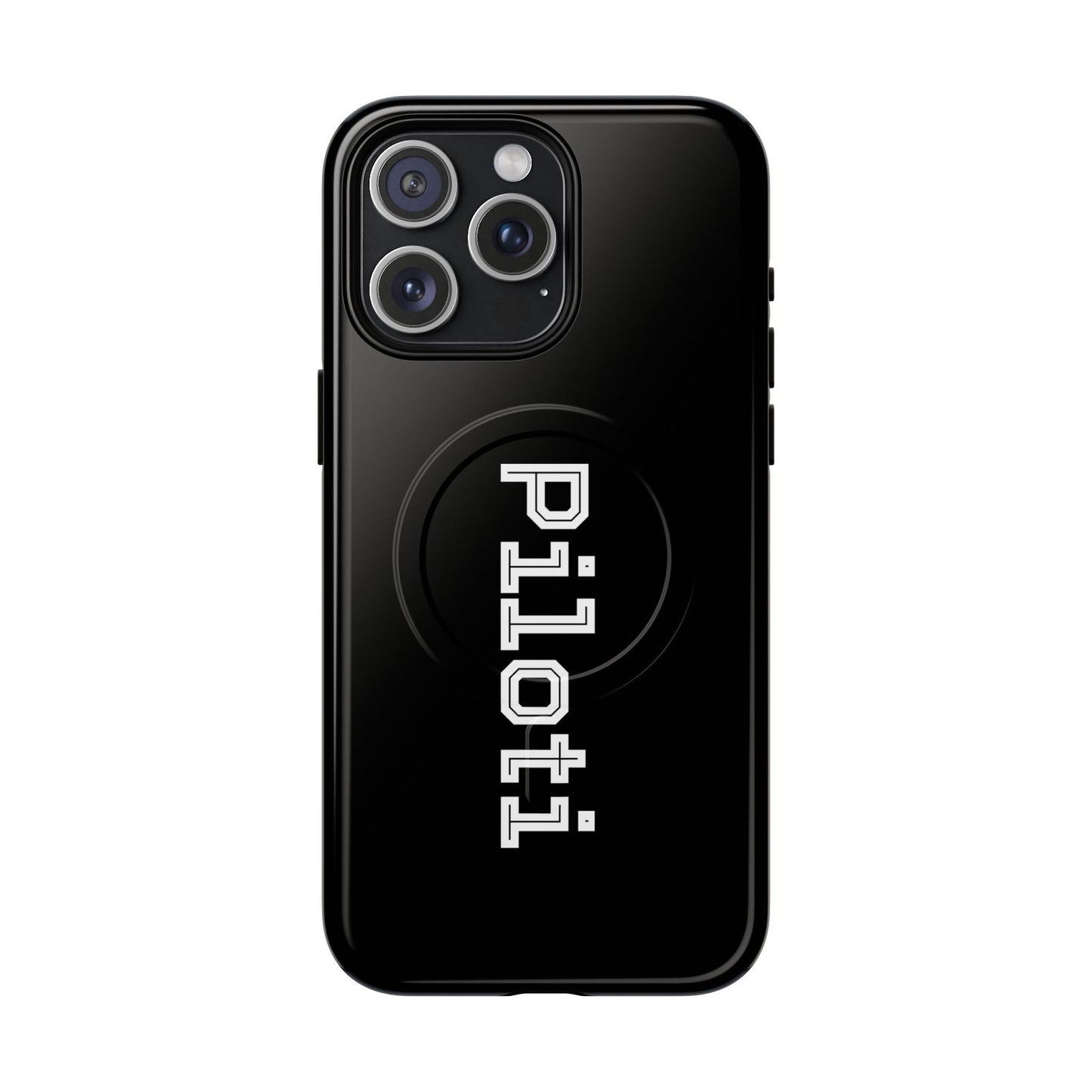 Tough Magnetic iPhone Cases Piloti in black Printify