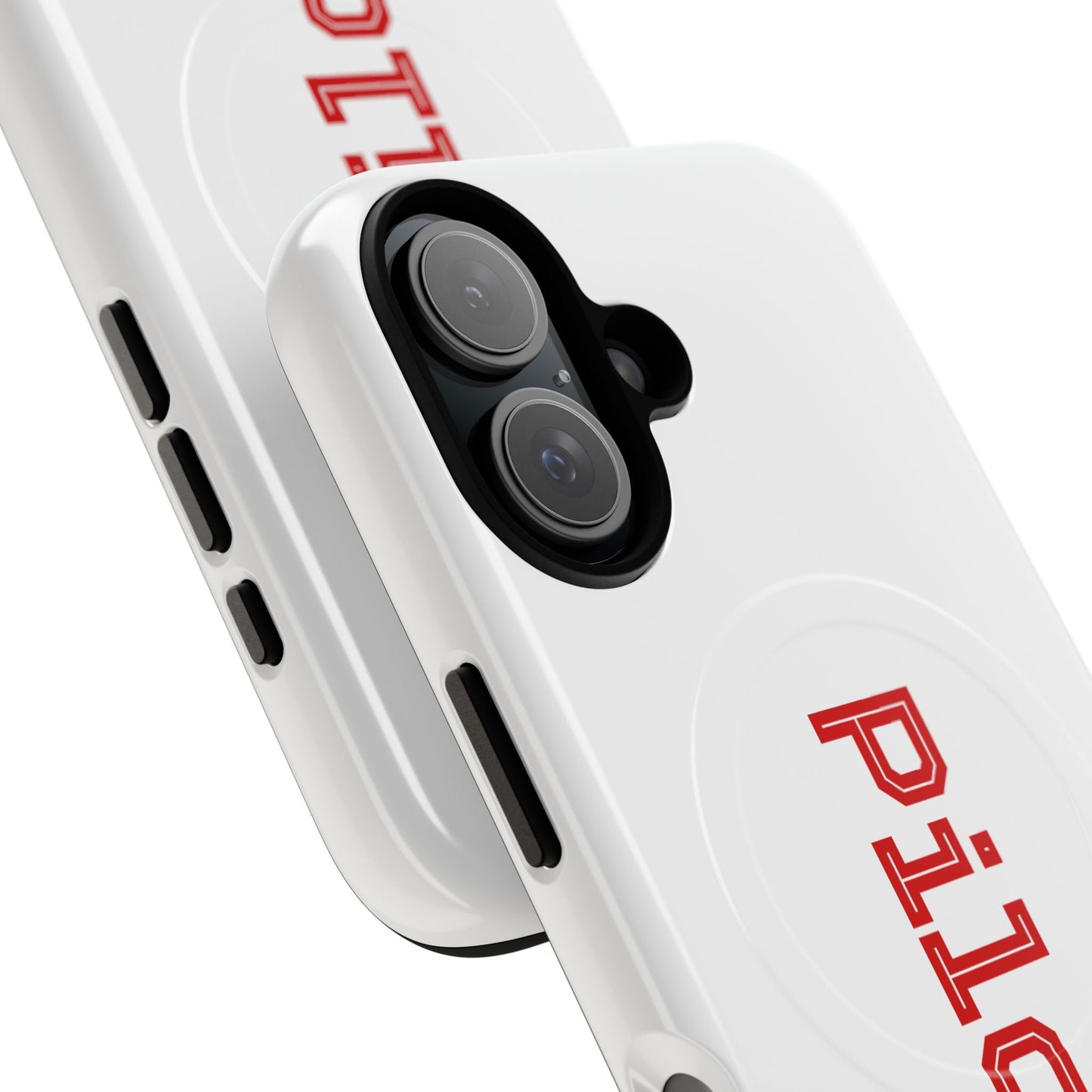 Tough Magnetic iPhone Cases Piloti in white made in matt and gloss finish - UpNorth SPORTS