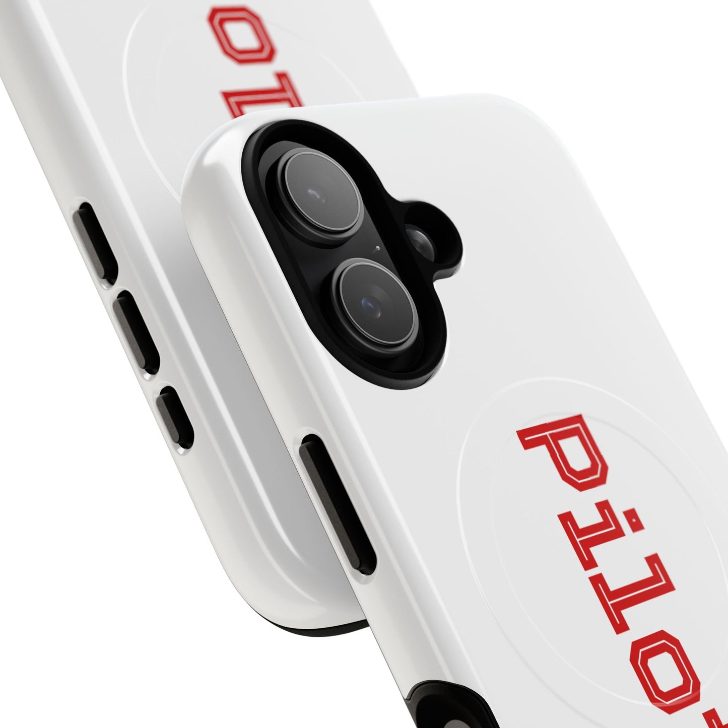 Tough Magnetic iPhone Cases Piloti in white made in matt and gloss finish - UpNorth SPORTS