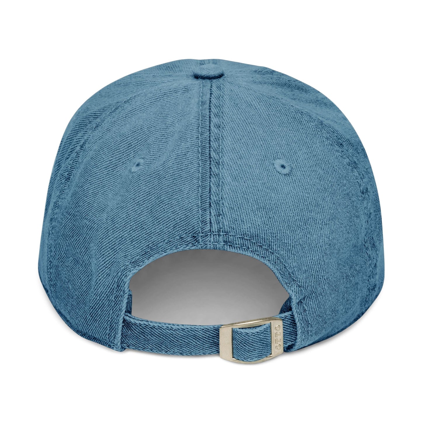 Denim Baseball Cap Piloti in blue Printify
