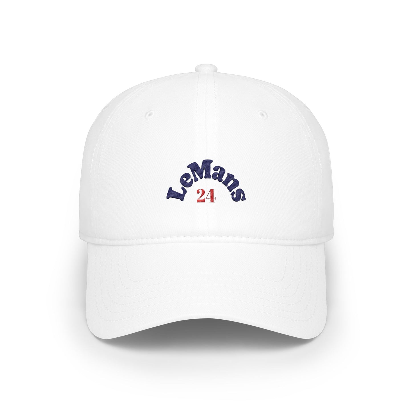 White Le Mans 24 Baseball Cap frontside - UpNorth SPORTS