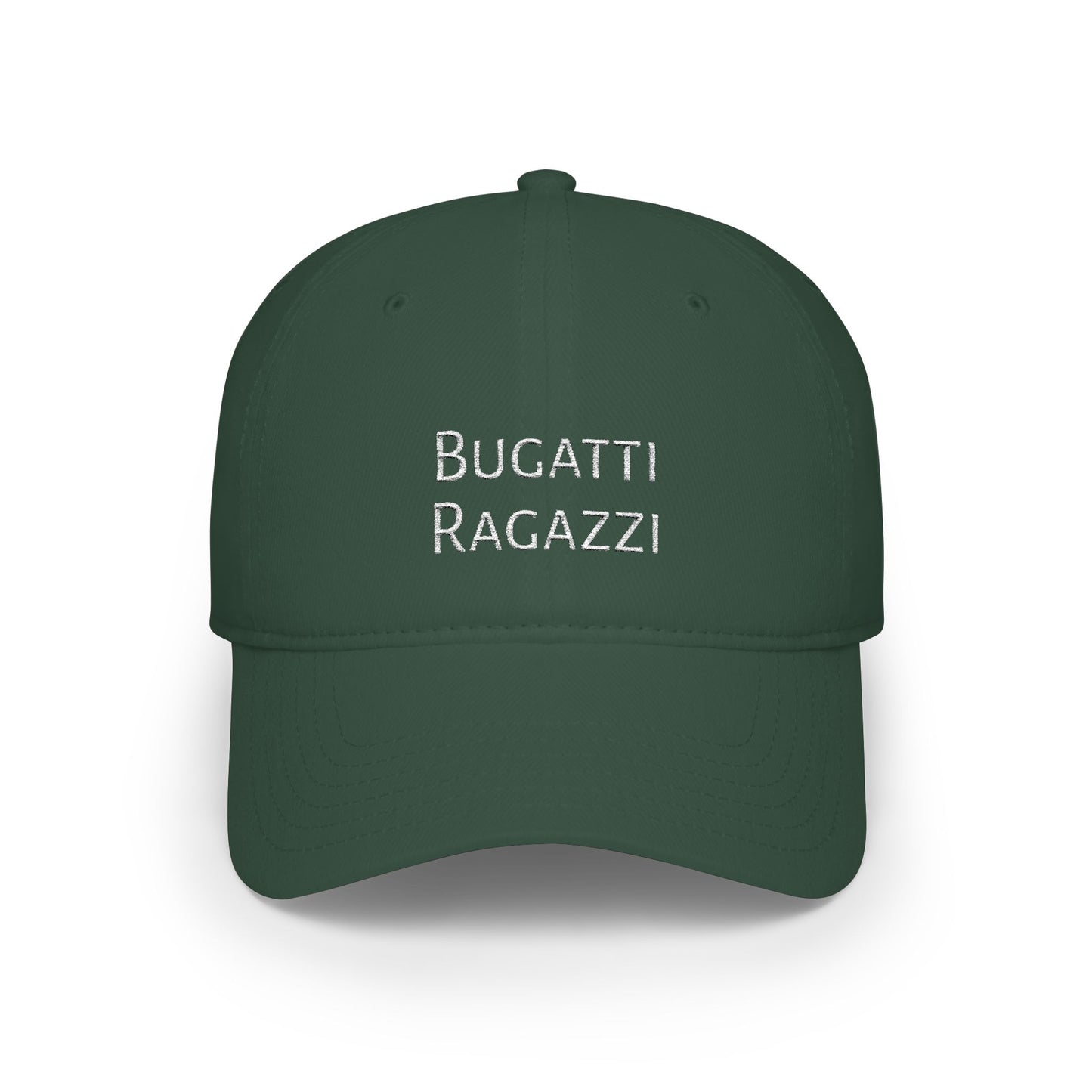 Bugatti Ragazzi White Baseball Cap Printify