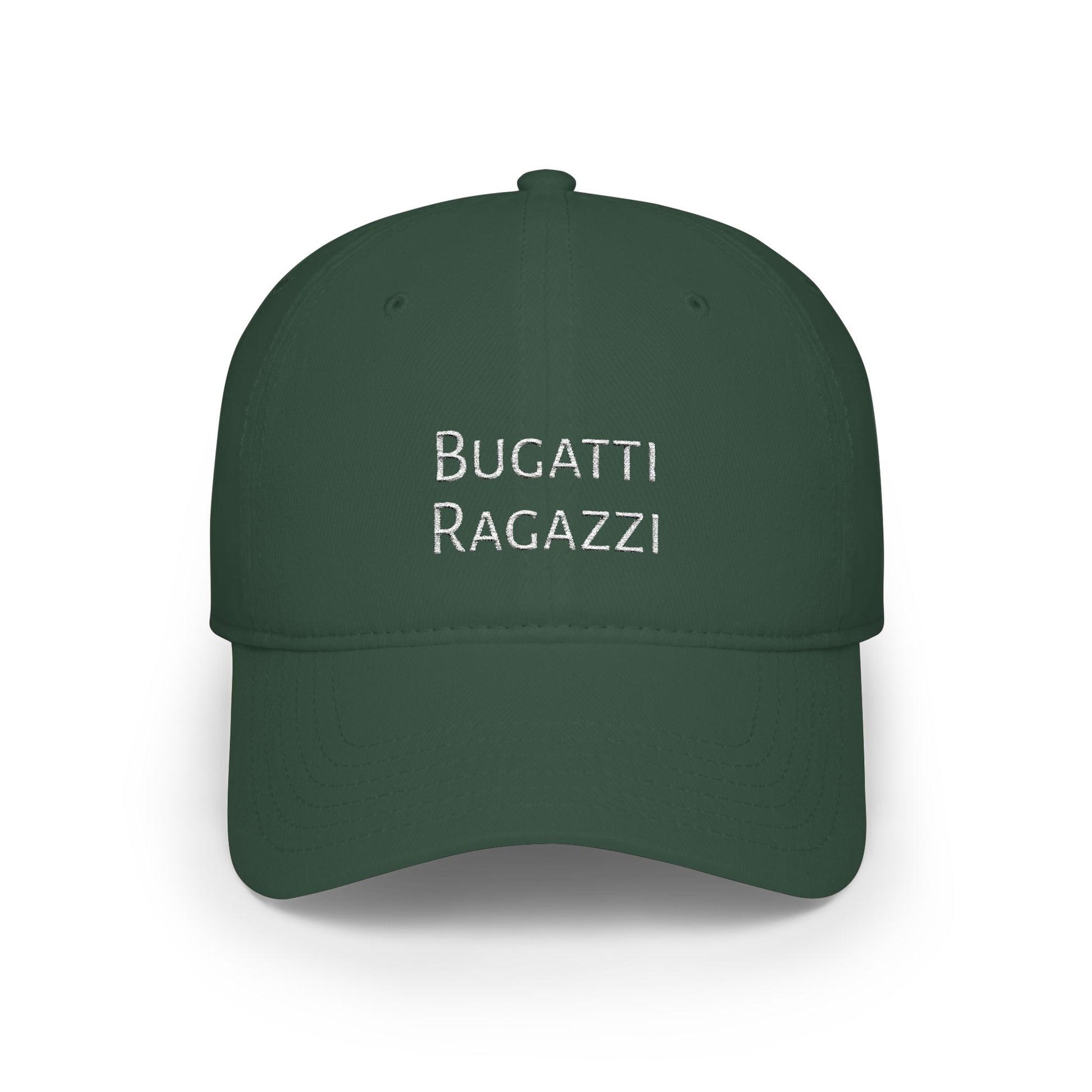 Bugatti Ragazzi White Baseball Cap Printify