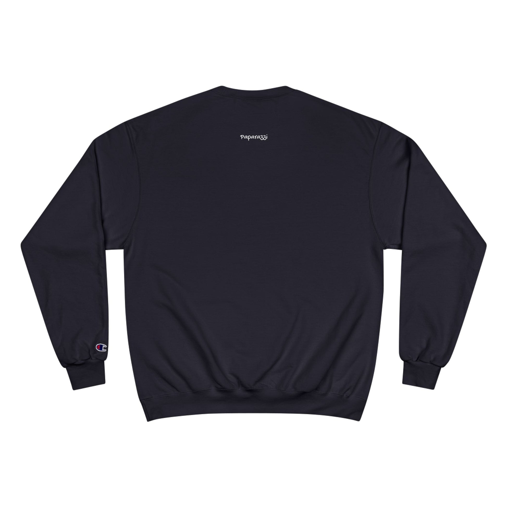 Navy Maroon Paparazzi Champion Sweatshirt Printify