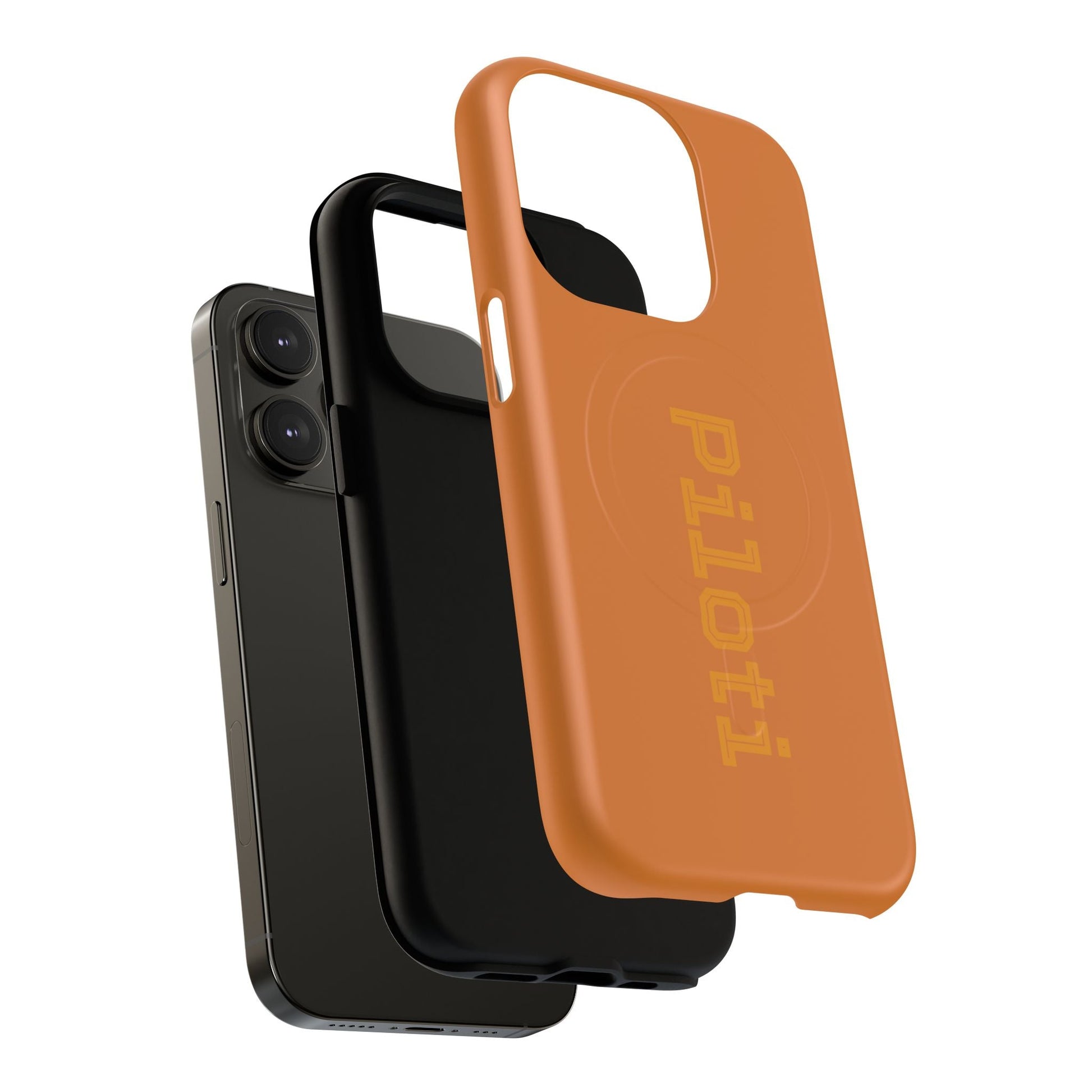 Tough Magnetic iPhone Cases Piloti in orange Printify