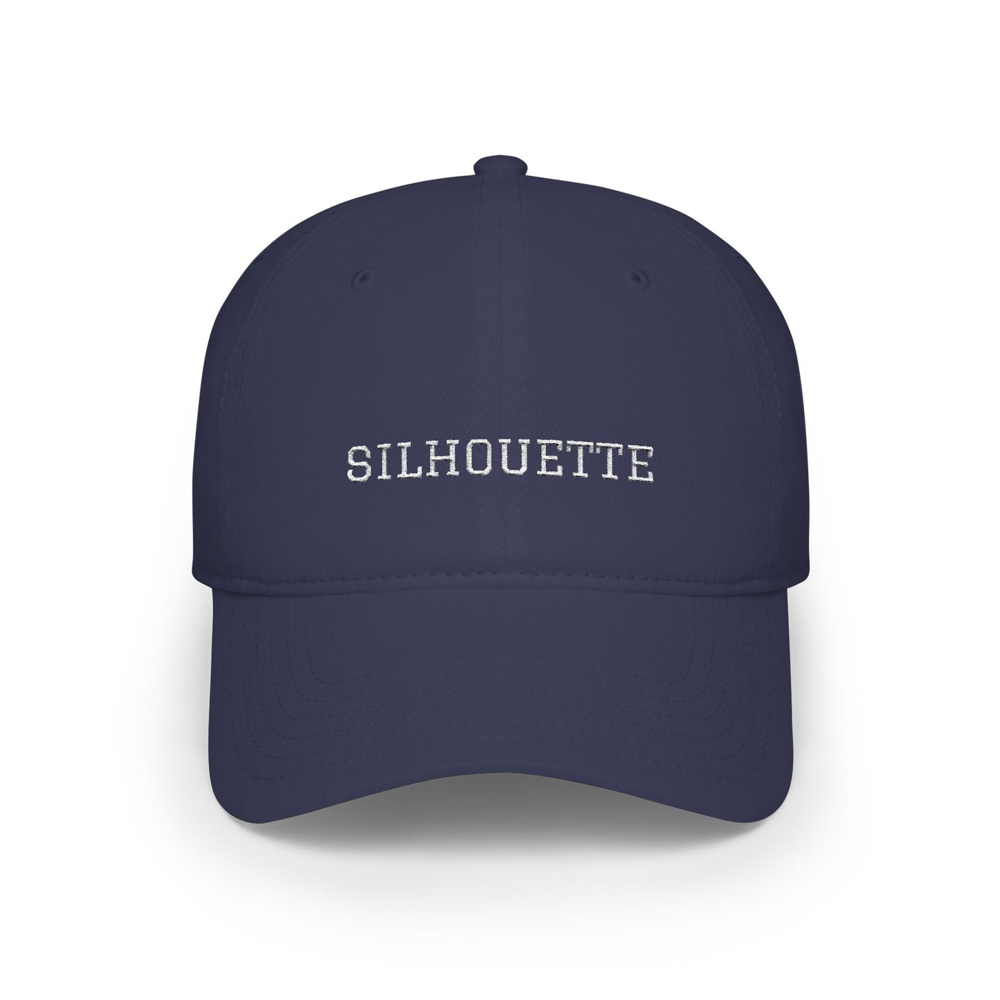 Dark Navy Paparazzi Silhouette White Baseball Cap front - Paparazzi Original