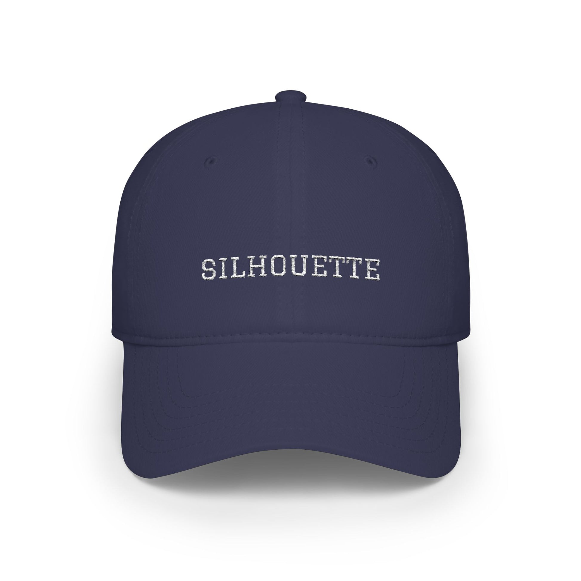 Dark Navy Paparazzi Silhouette White Baseball Cap front - Paparazzi Original