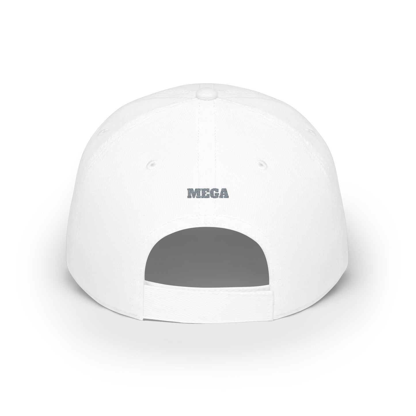 White MEGA Sports Grey Baseball Cap backside - UpNorth SPORTS