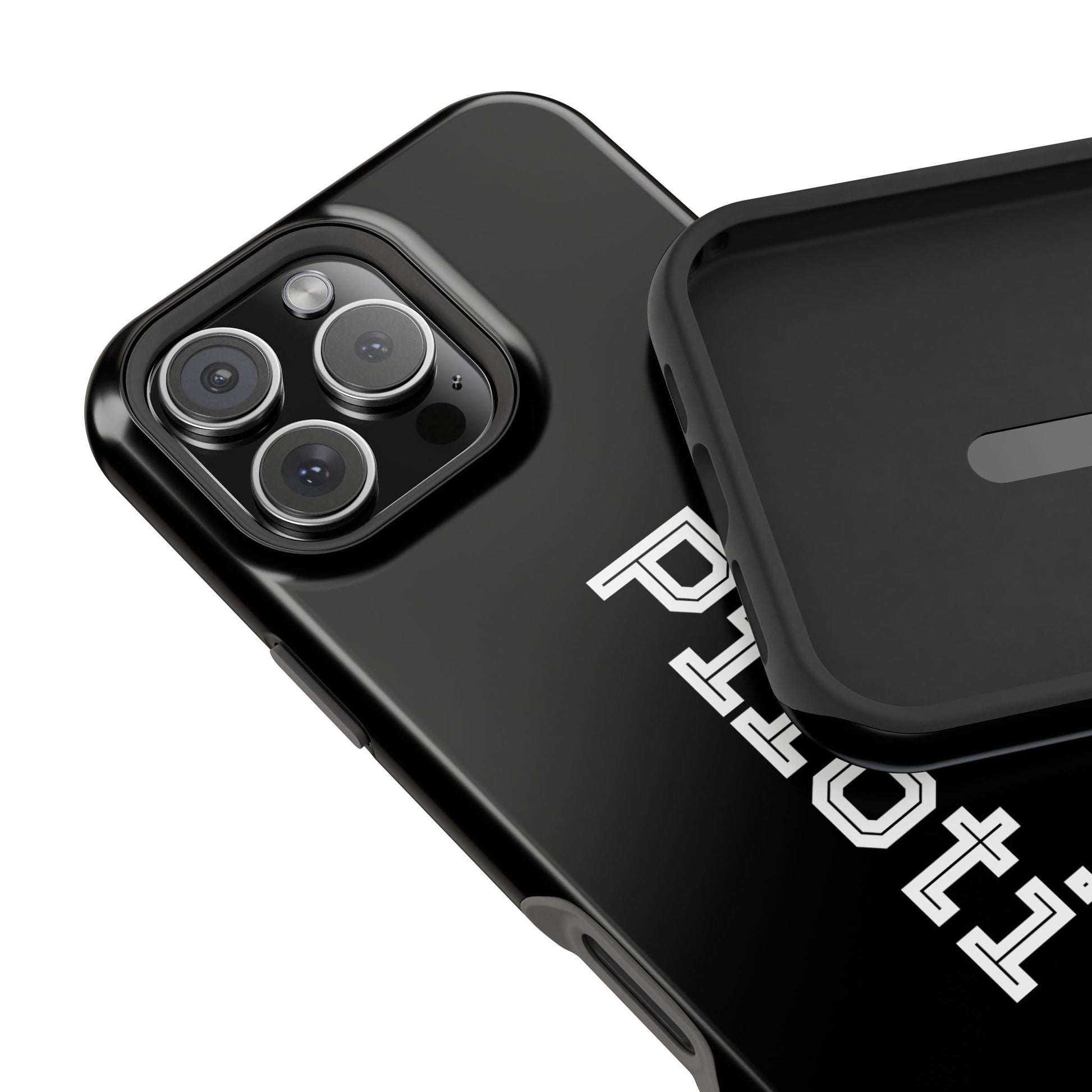 Impact-Resistant Smartphone Cases in black Printify