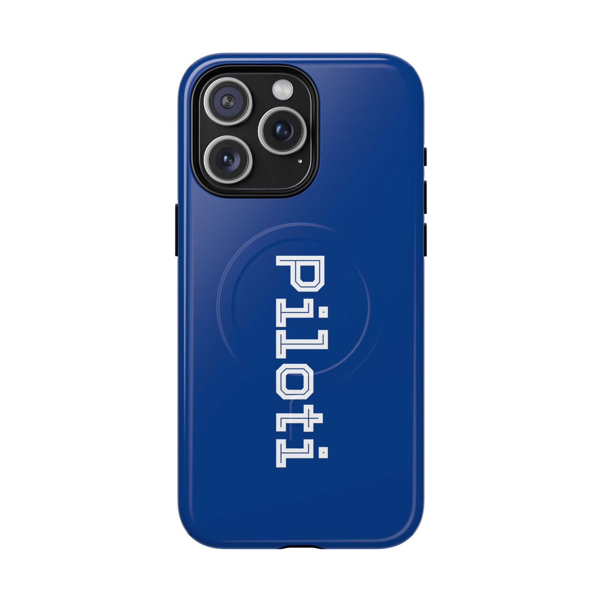 Tough Magnetic iPhone Cases Piloti in navy blue made in matt and gloss finish - UpNorth SPORTS