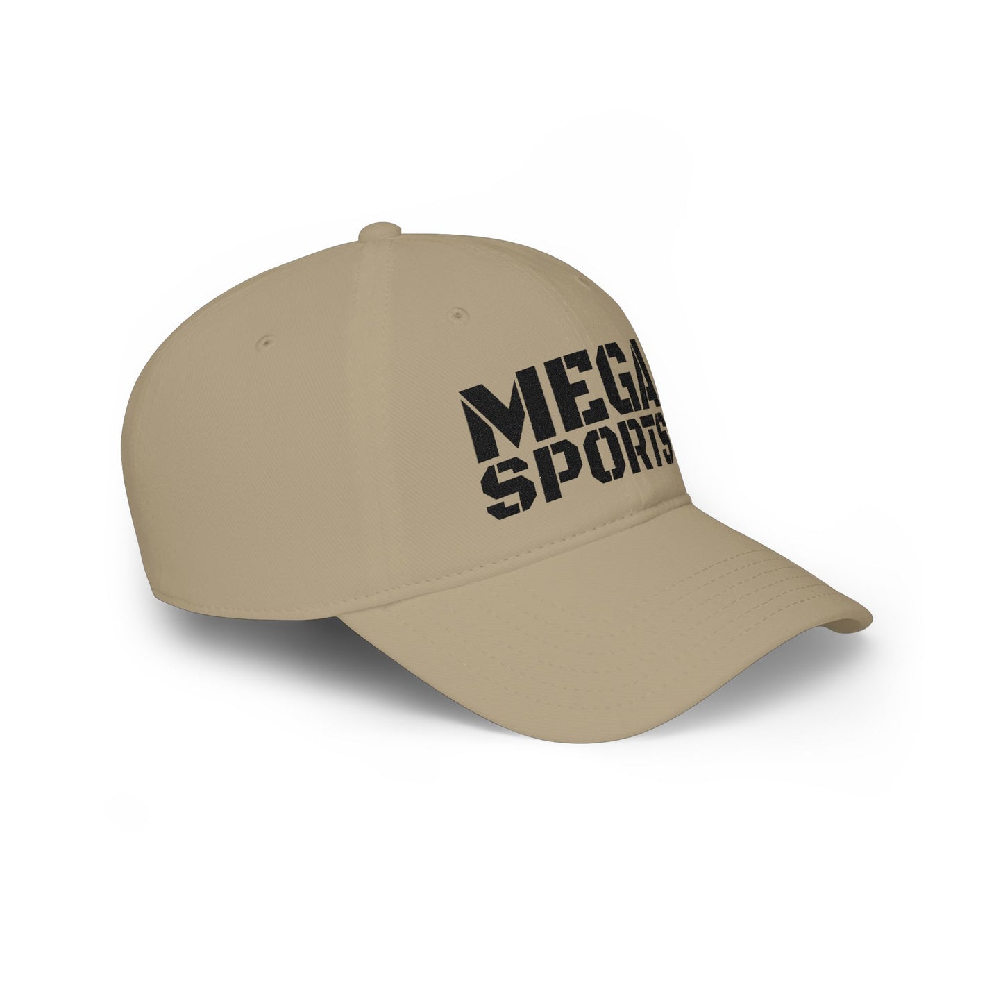 Khaki MEGA Sports Black Baseball Cap - UpNorth SPORTS
