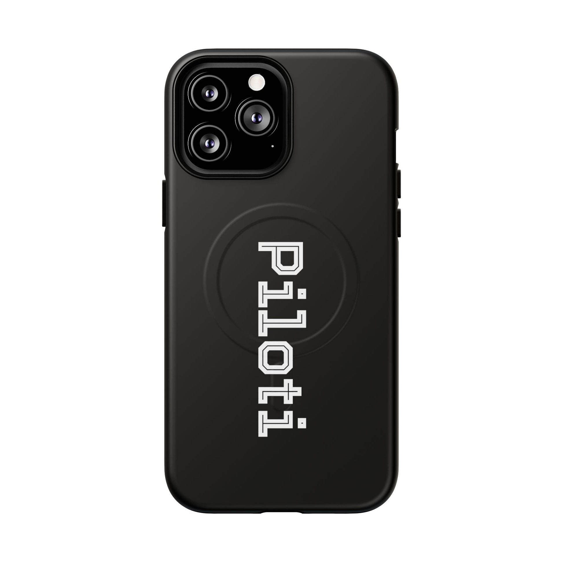 Tough Magnetic iPhone Cases Piloti in black Printify