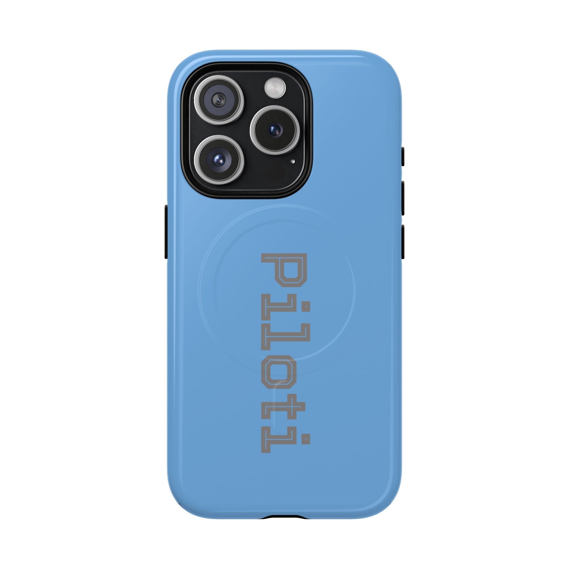 Tough Magnetic iPhone Cases Piloti in skyblue made in matt and gloss finish - UpNorth SPORTS