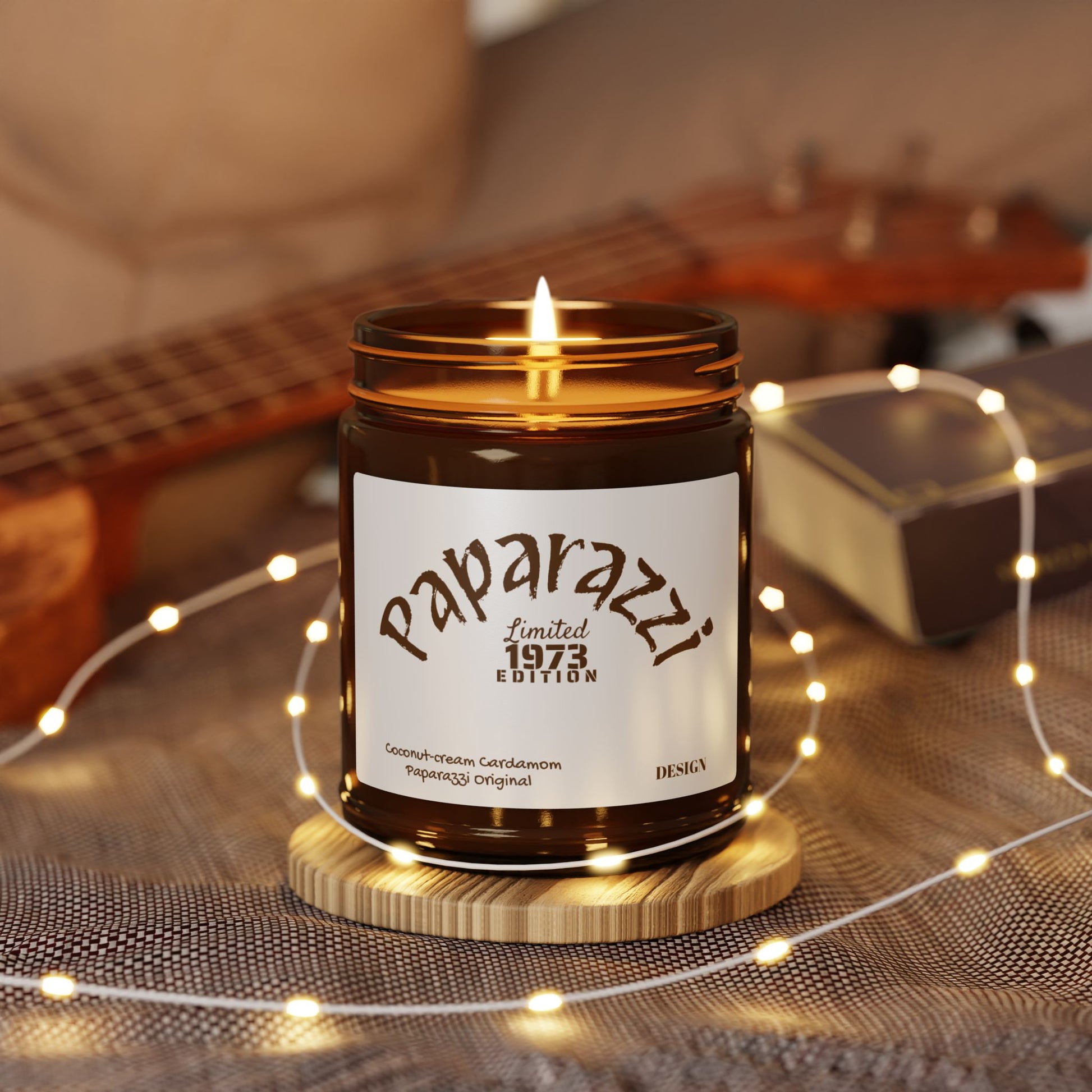 Scented Soy Candle Coconut Cream Cardamom Printify