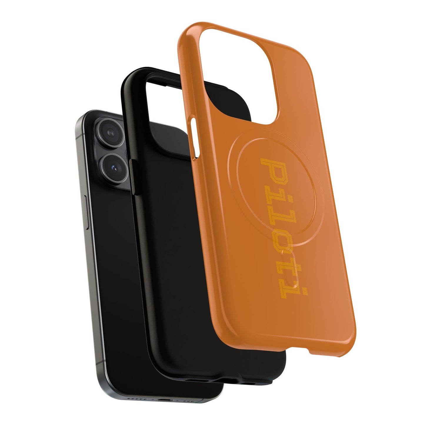 Tough Magnetic iPhone Cases Piloti in orange Printify