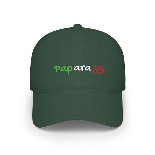 Baseball Cap Paparazzi dark green with Italy