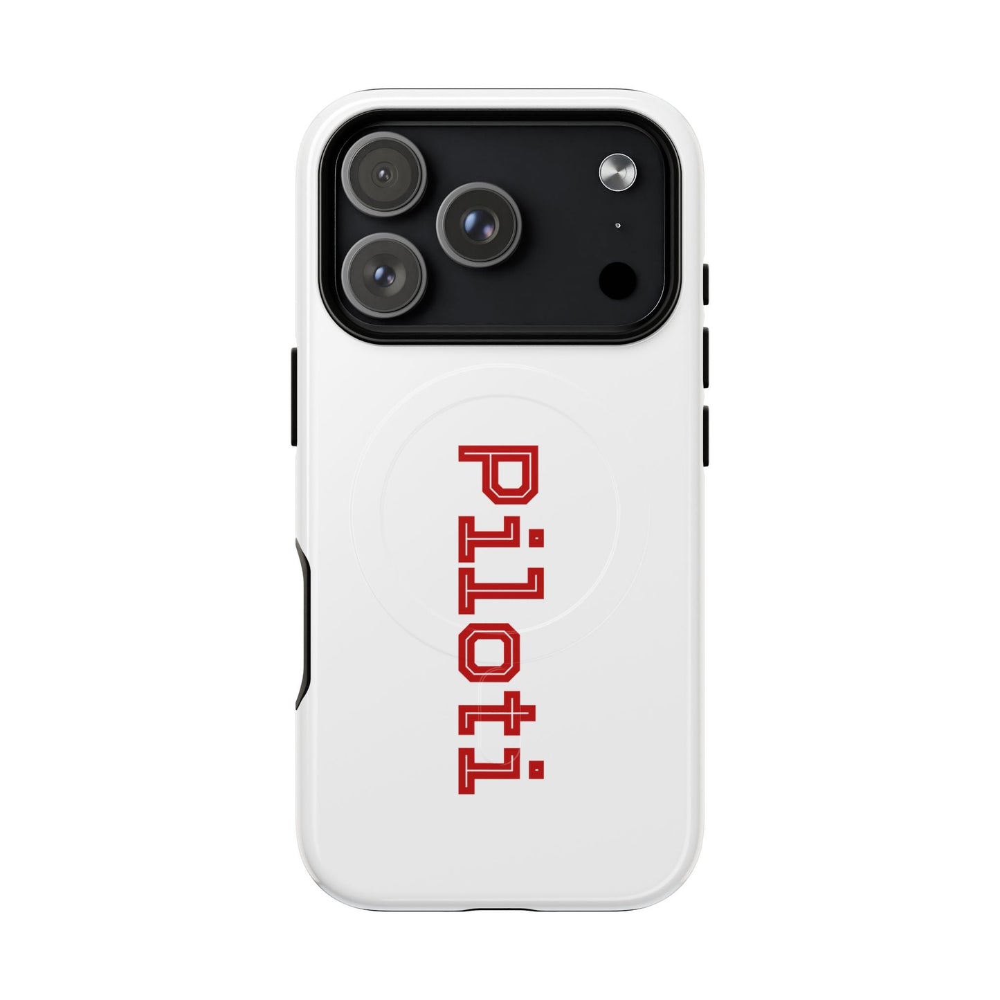 Tough Magnetic iPhone Cases Piloti in white made in matt and gloss finish - UpNorth SPORTS