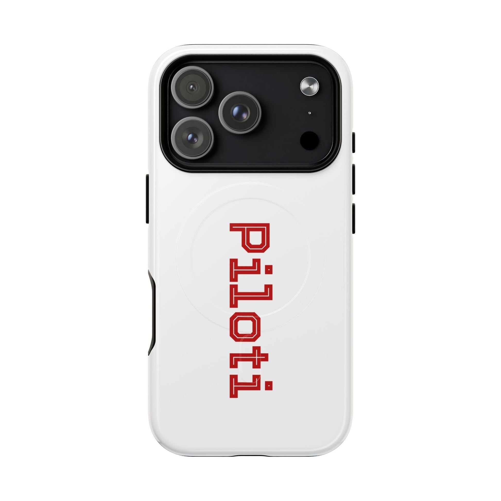 Tough Magnetic iPhone Cases Piloti in white made in matt and gloss finish - UpNorth SPORTS