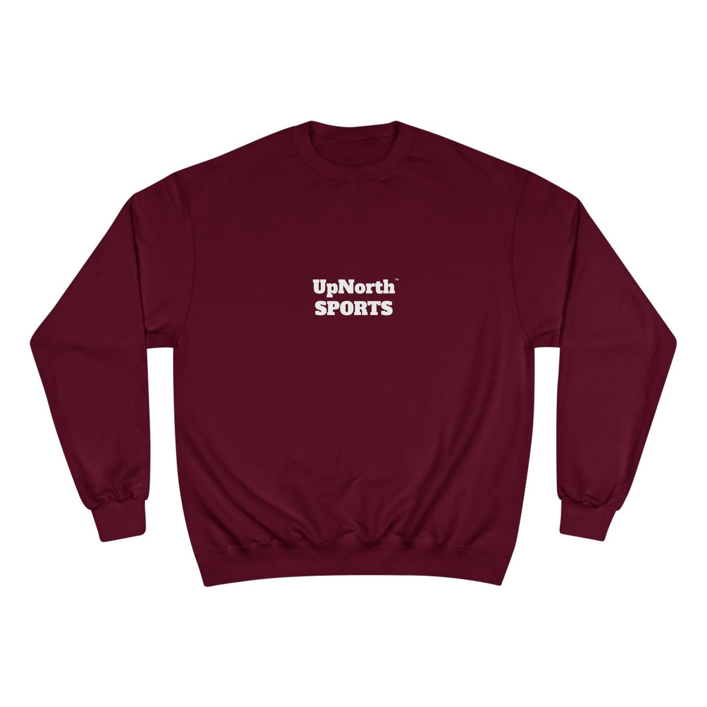 Maroon Multicolor UpNorth SPORTS Champion Sweatshirt front - UpNorth SPORTS