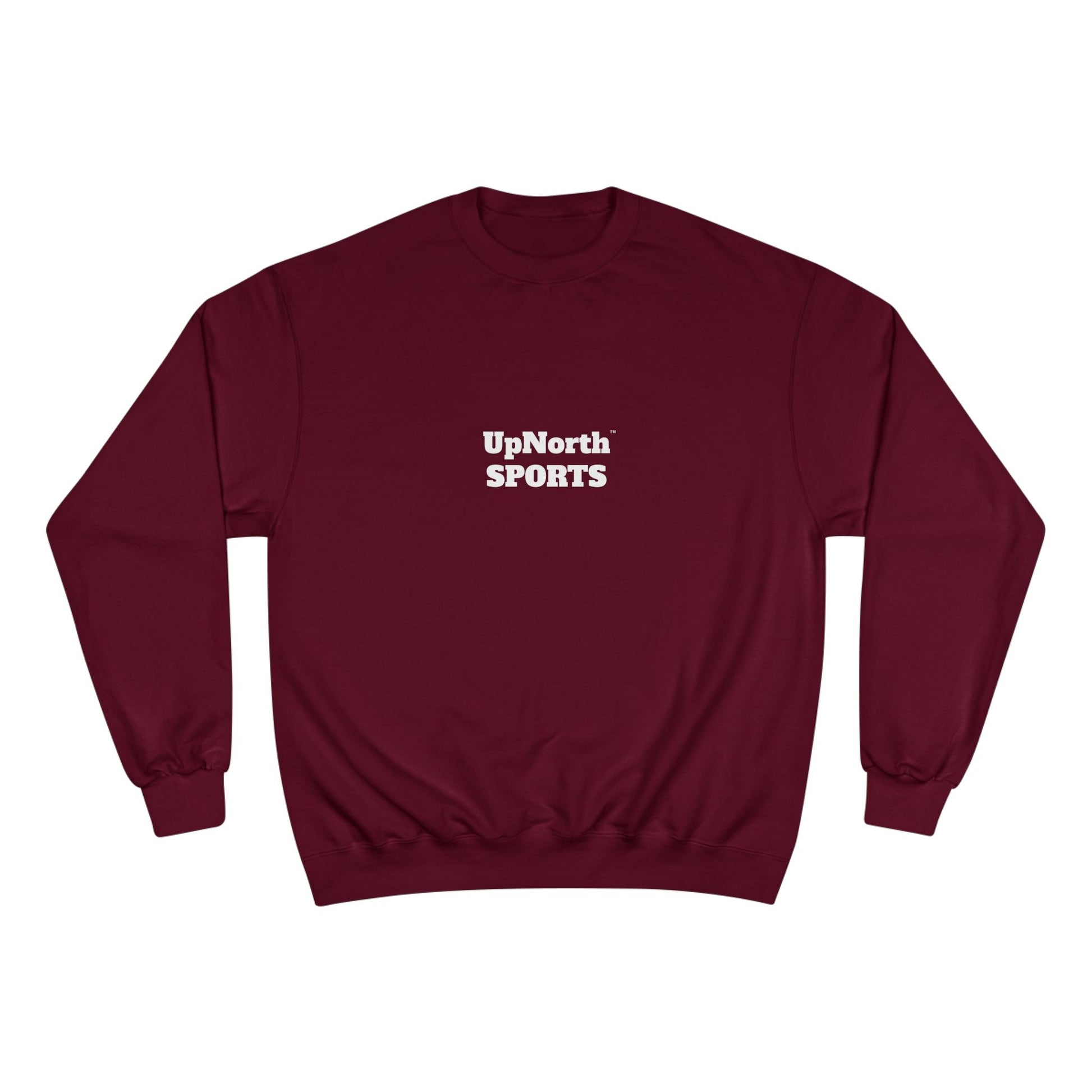 Maroon Multicolor UpNorth SPORTS Champion Sweatshirt front - UpNorth SPORTS