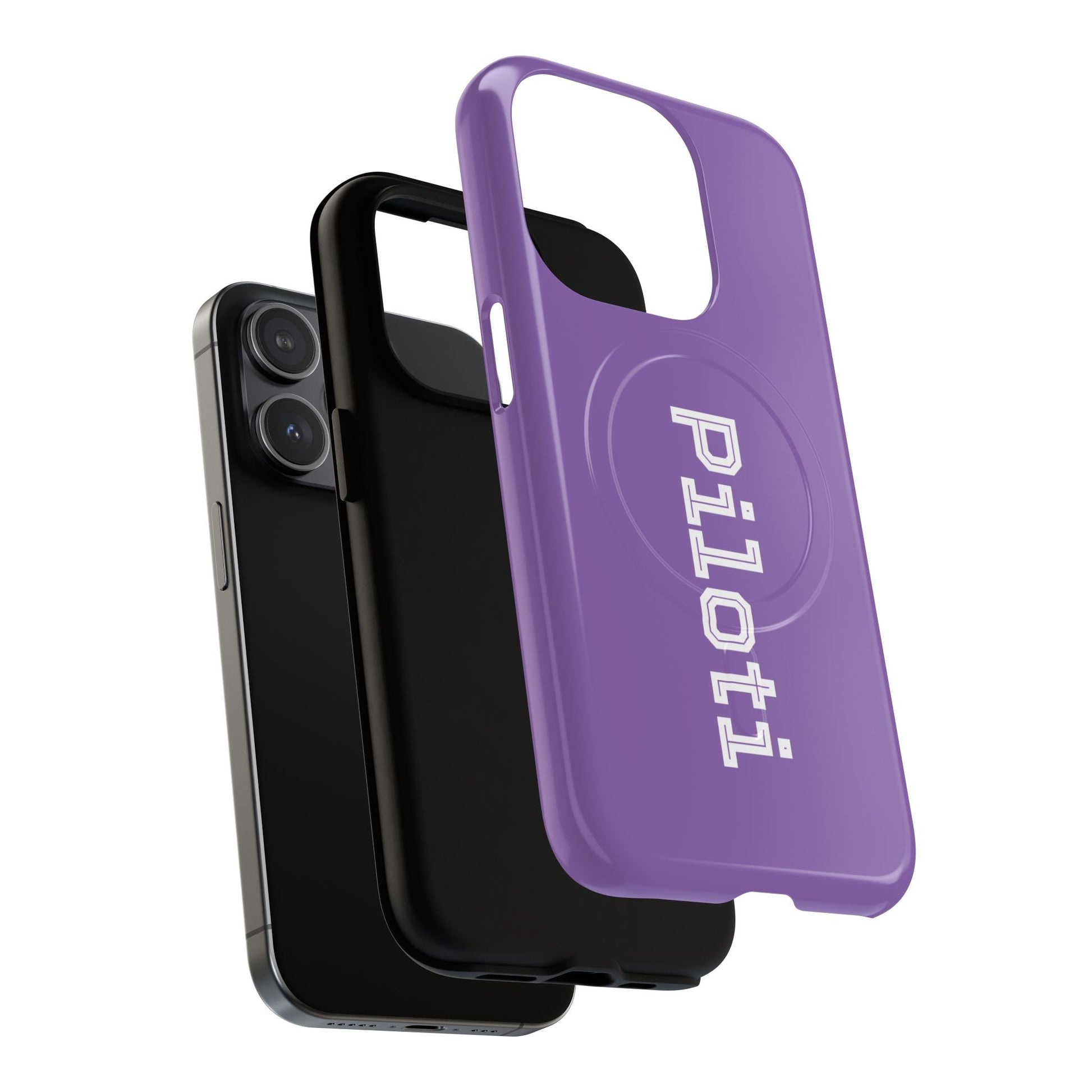 Tough Magnetic iPhone Cases Piloti in light purple Printify