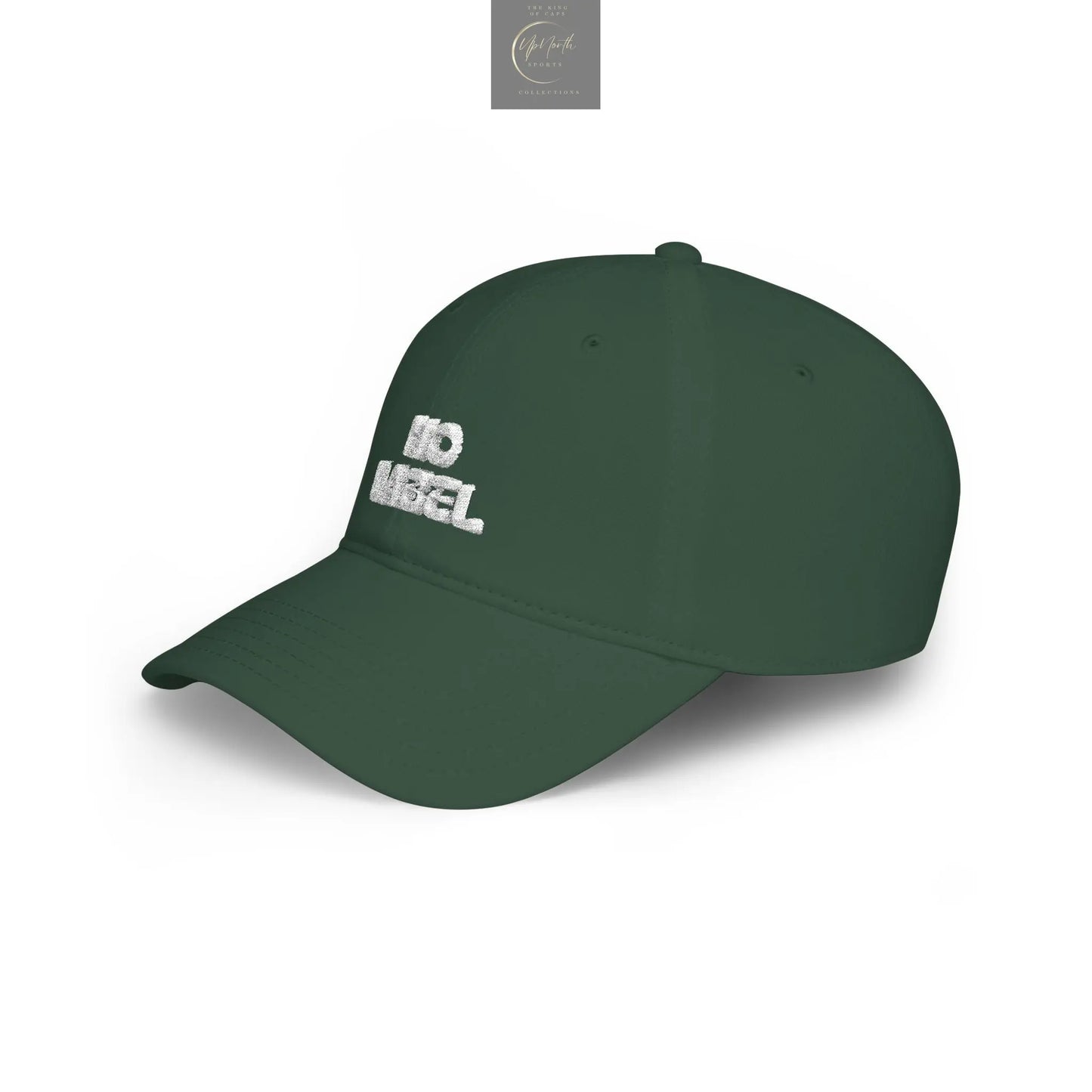 No Label Baseball Cap White Embroidery