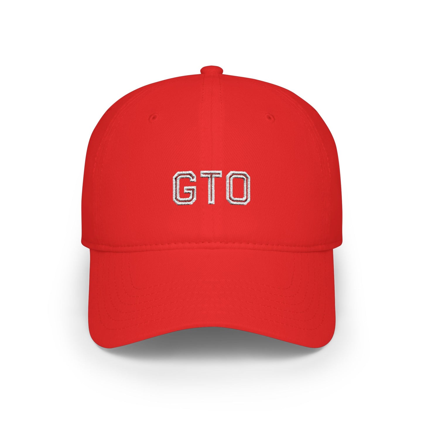 GTO Baseball Cap White Embroidery Printify