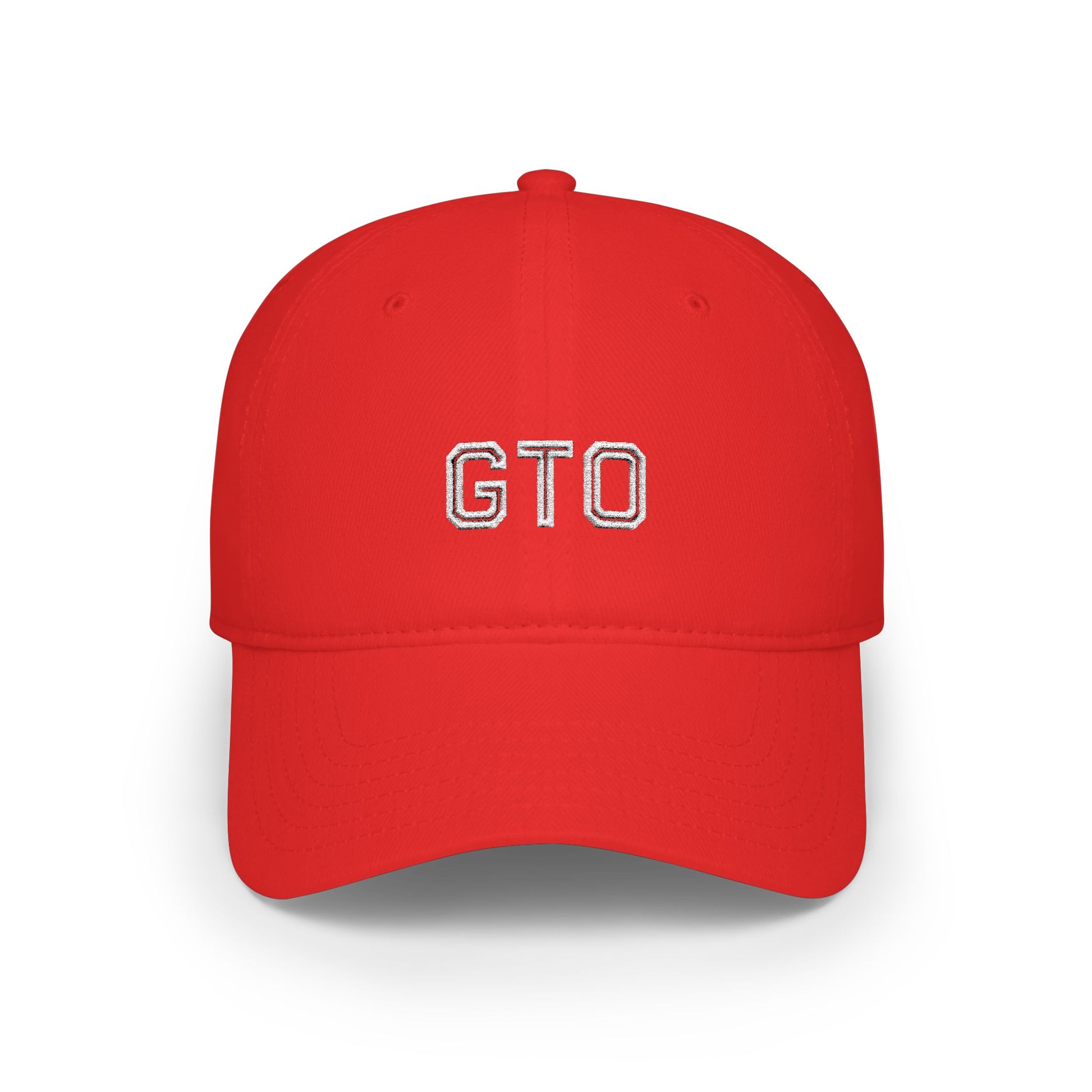 GTO Baseball Cap White Embroidery Printify