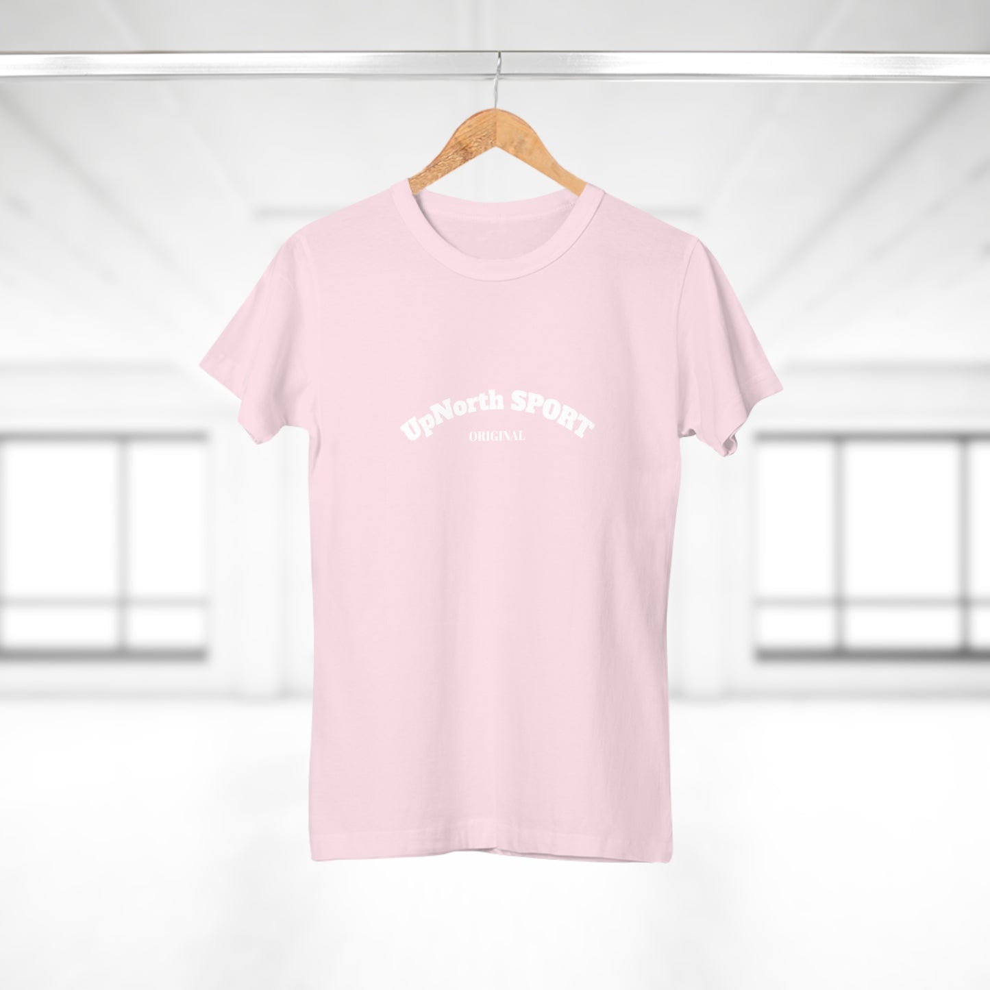 Women T-Shirt orchid pink with white