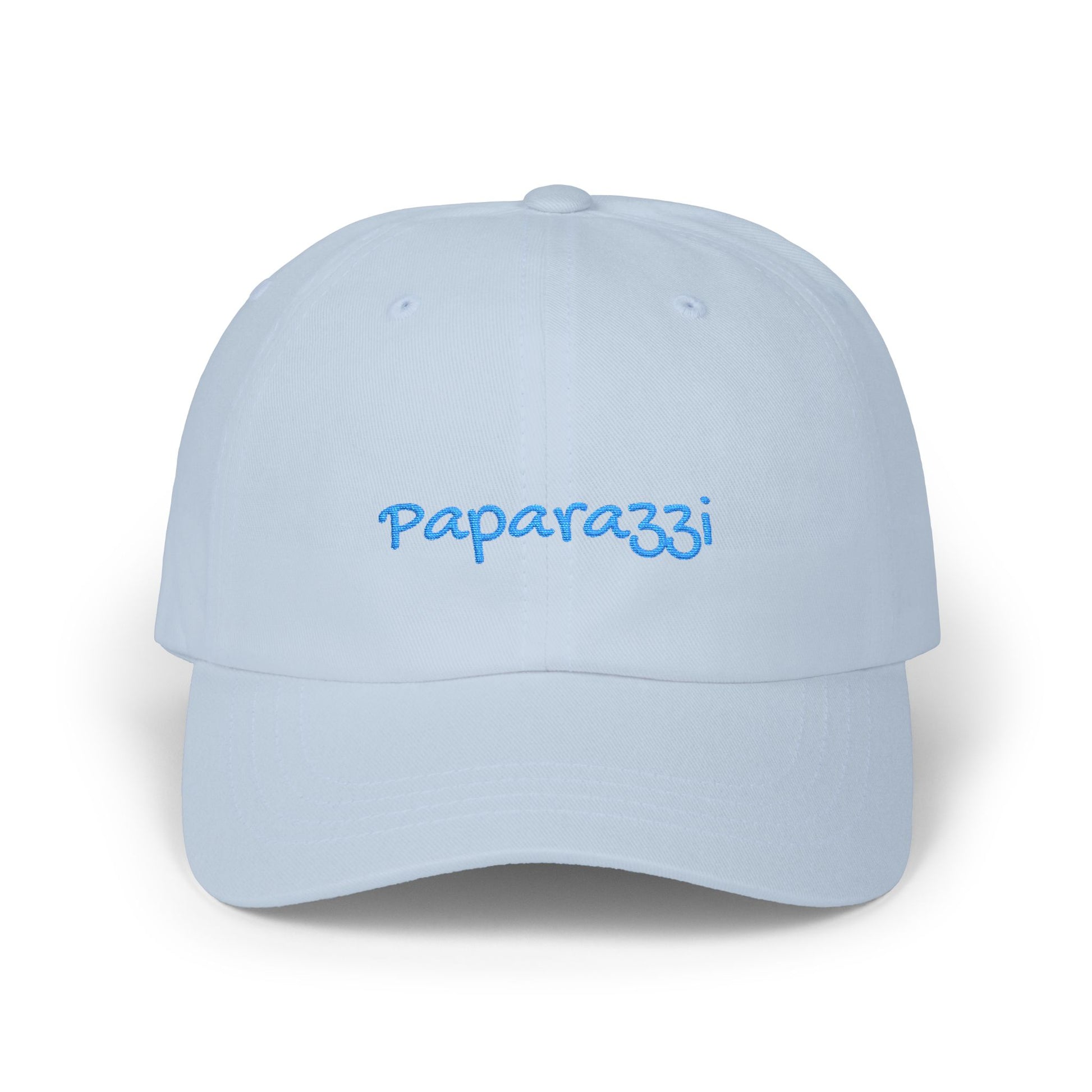 Light Blue Paparazzi Aqua Classic Cap front - Paparazzi Original
