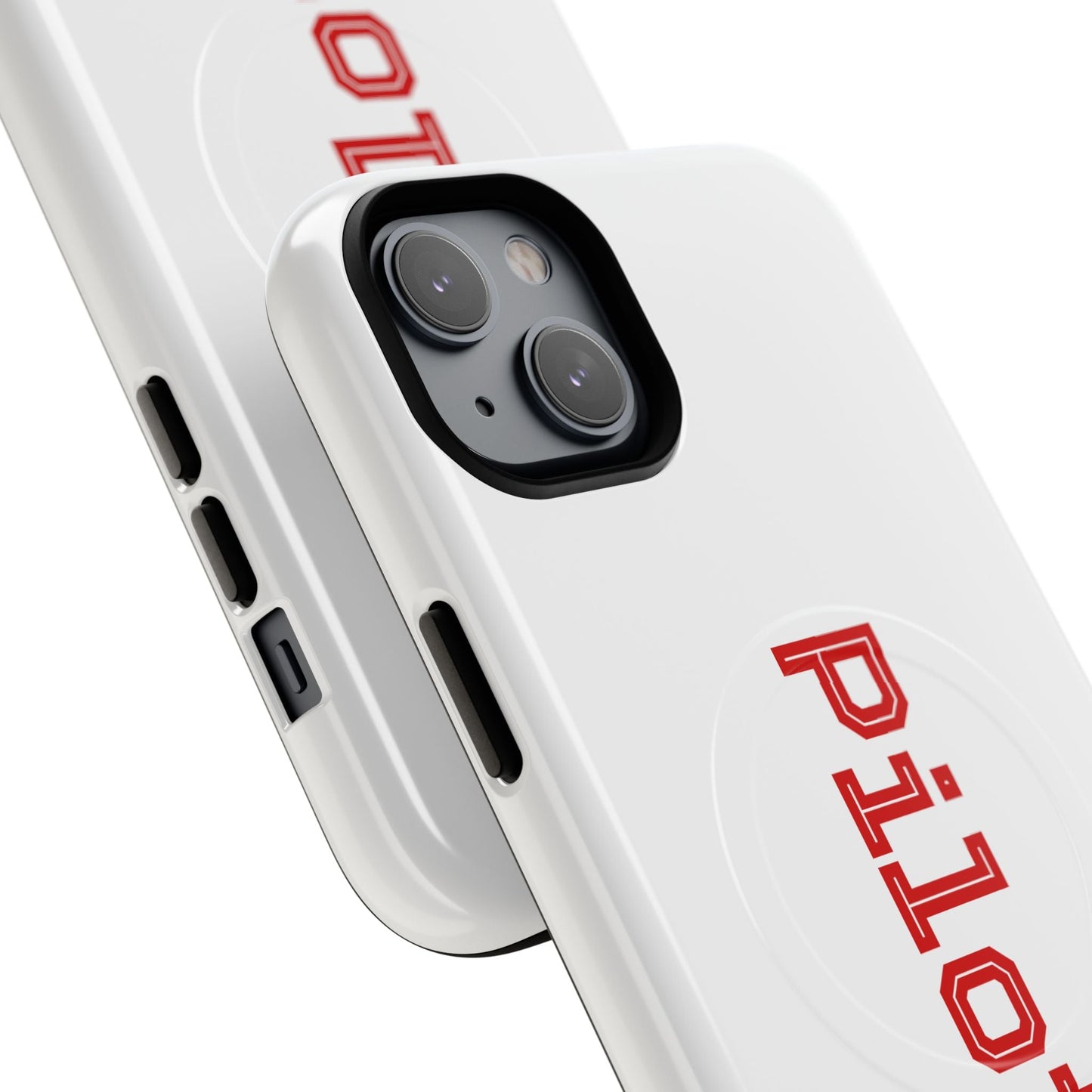 Tough Magnetic iPhone Cases Piloti in white made in matt and gloss finish - UpNorth SPORTS