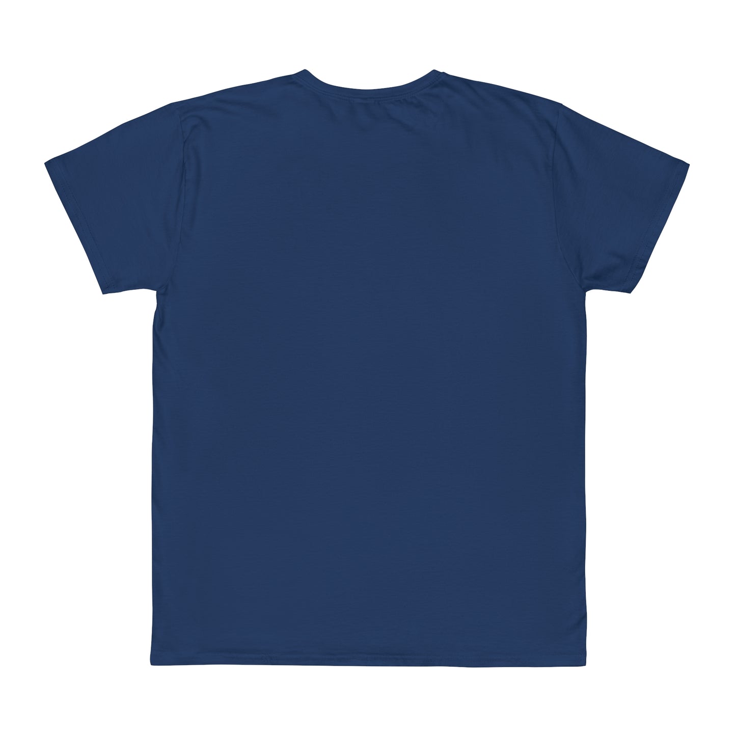 Multiplecolor Whitelabel Unisex Iconic T-Shirt backside Navy