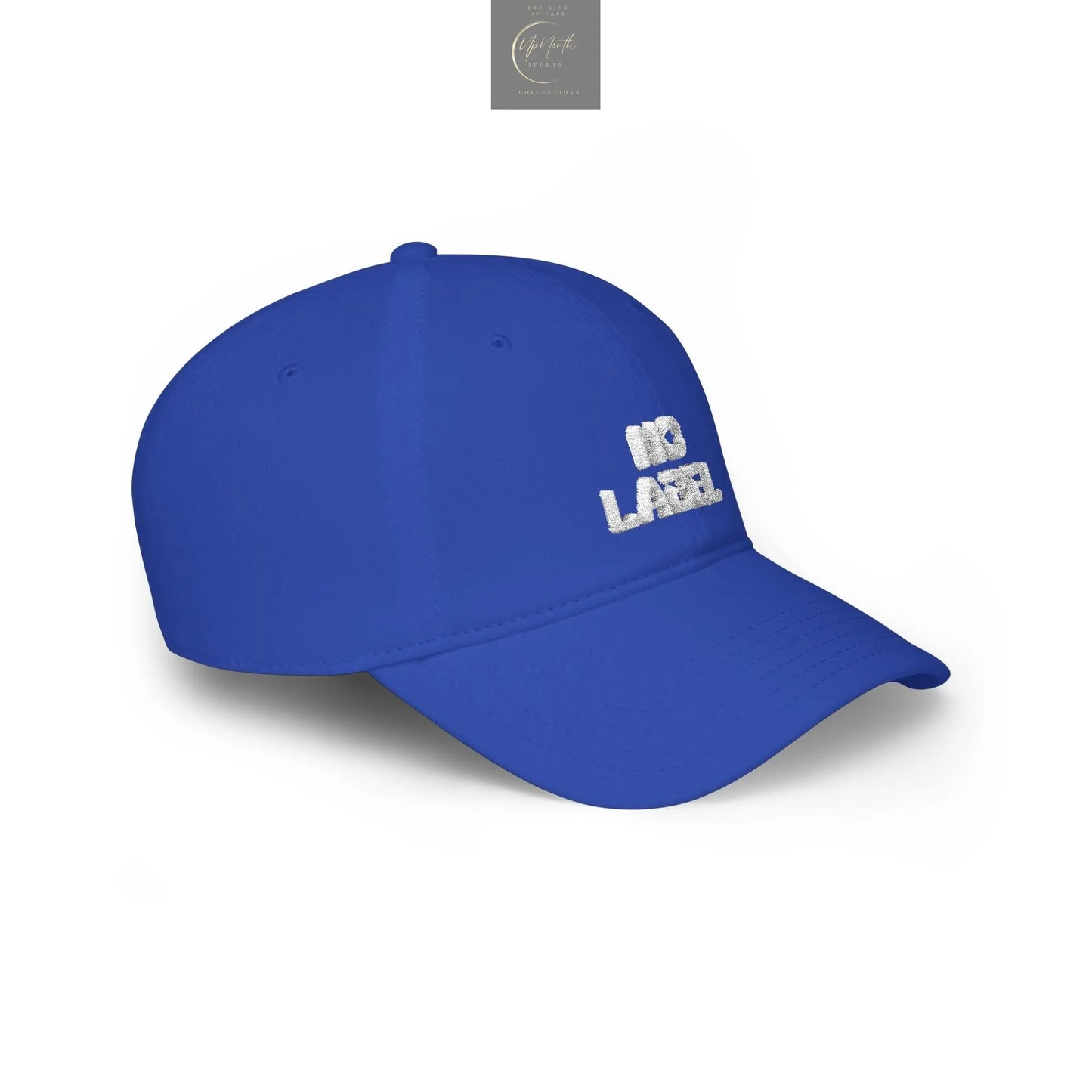 No Label Baseball Cap White Embroidery