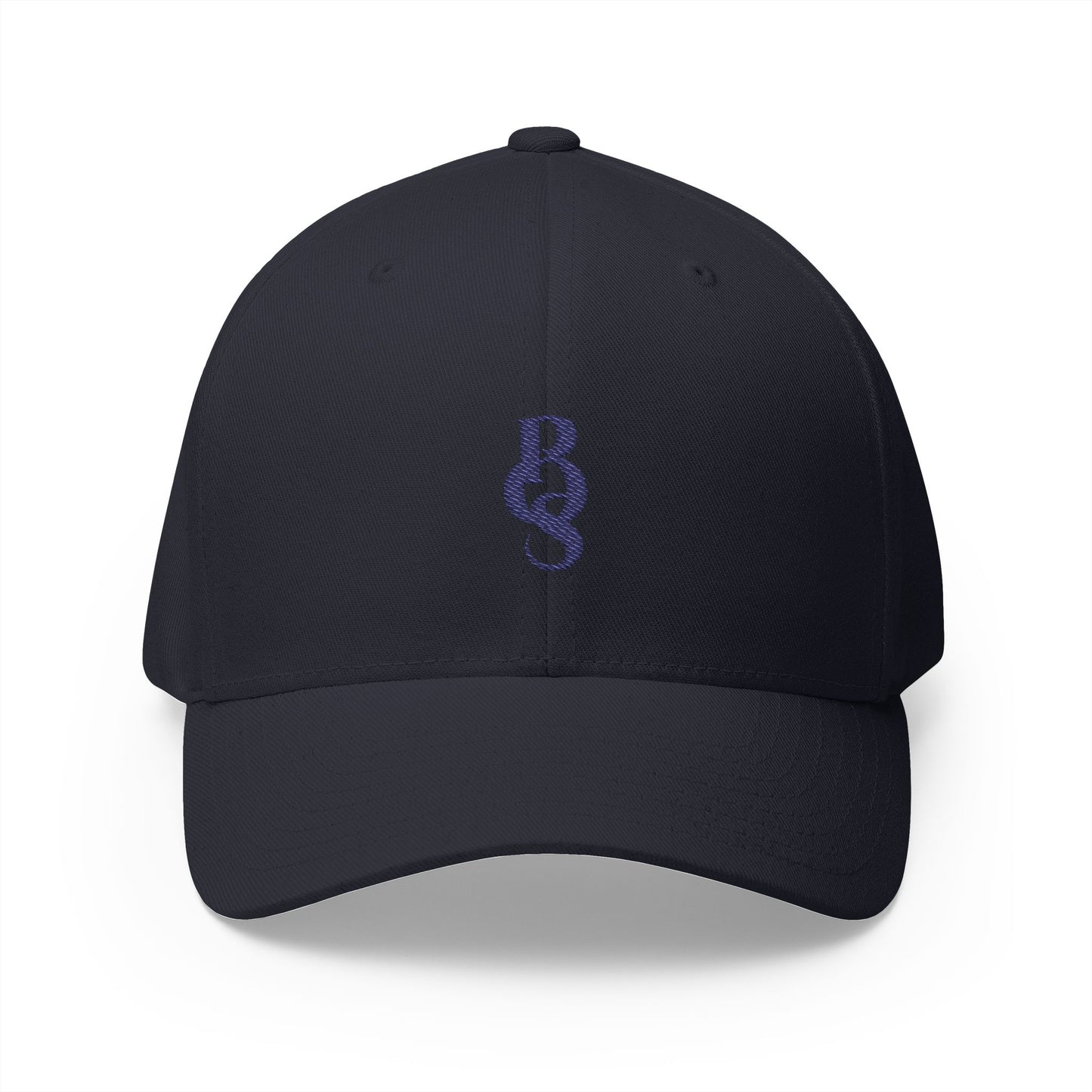 POS Navy Logo Closed Back Cap Printify