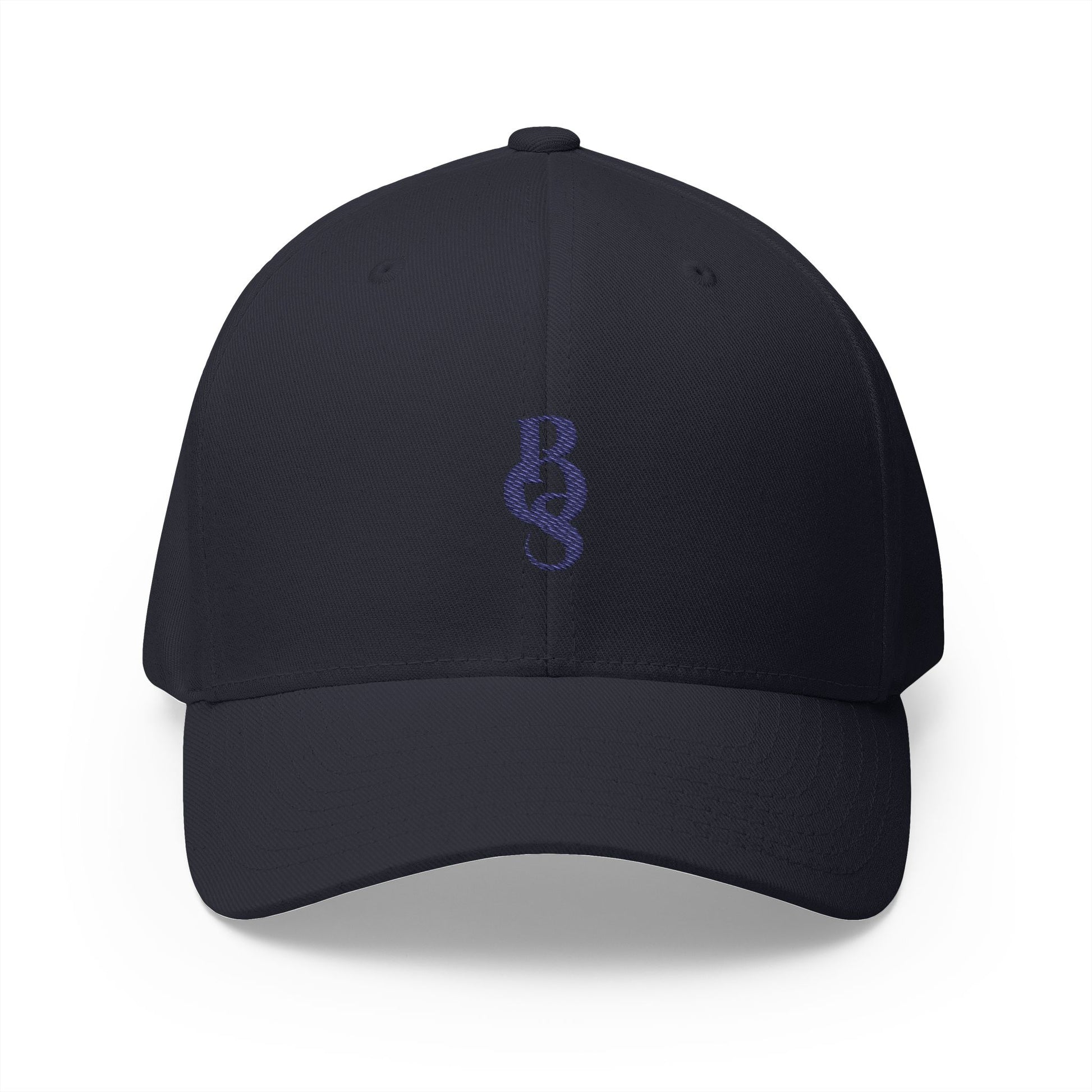 POS Navy Logo Closed Back Cap Printify