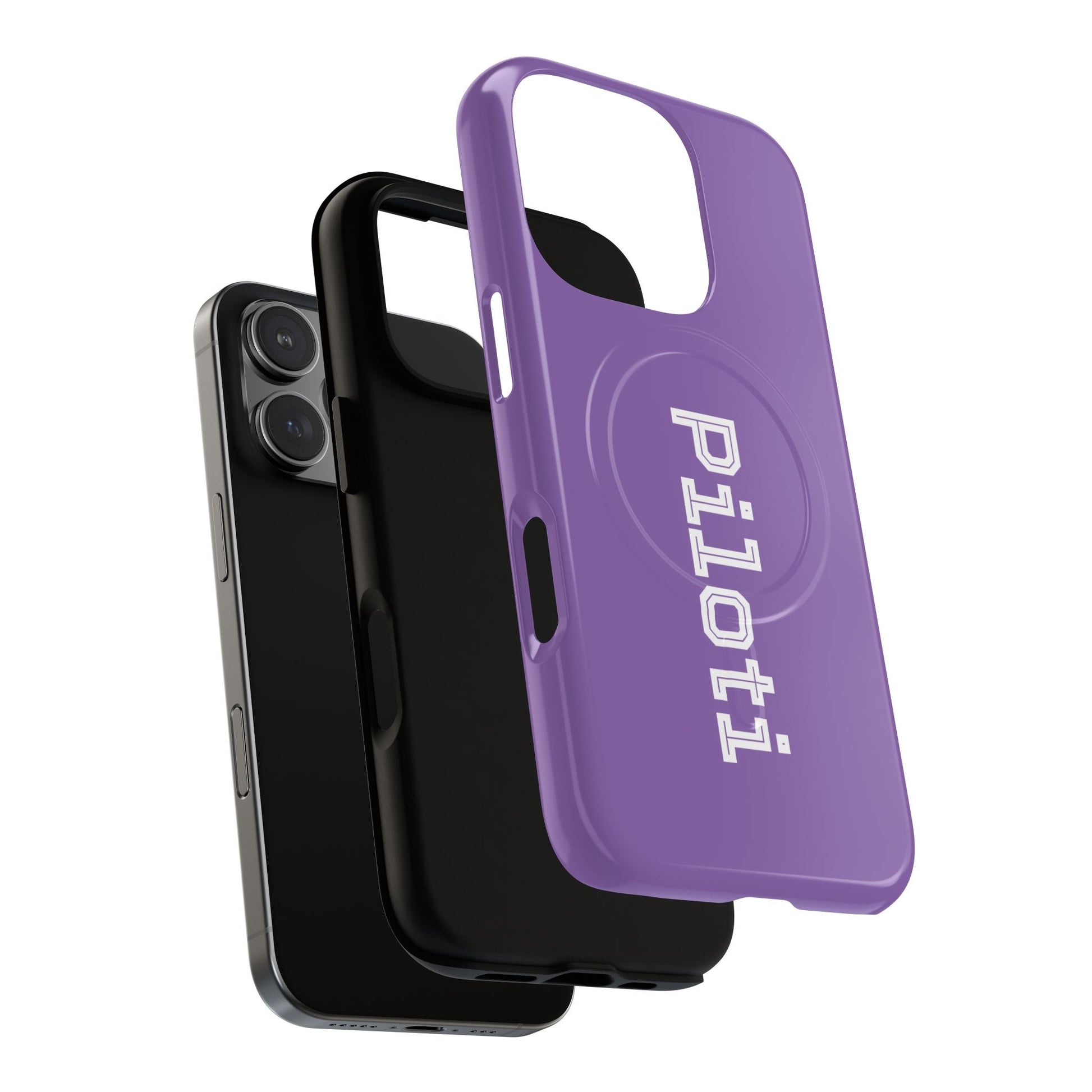Tough Magnetic iPhone Cases Piloti in light purple Printify