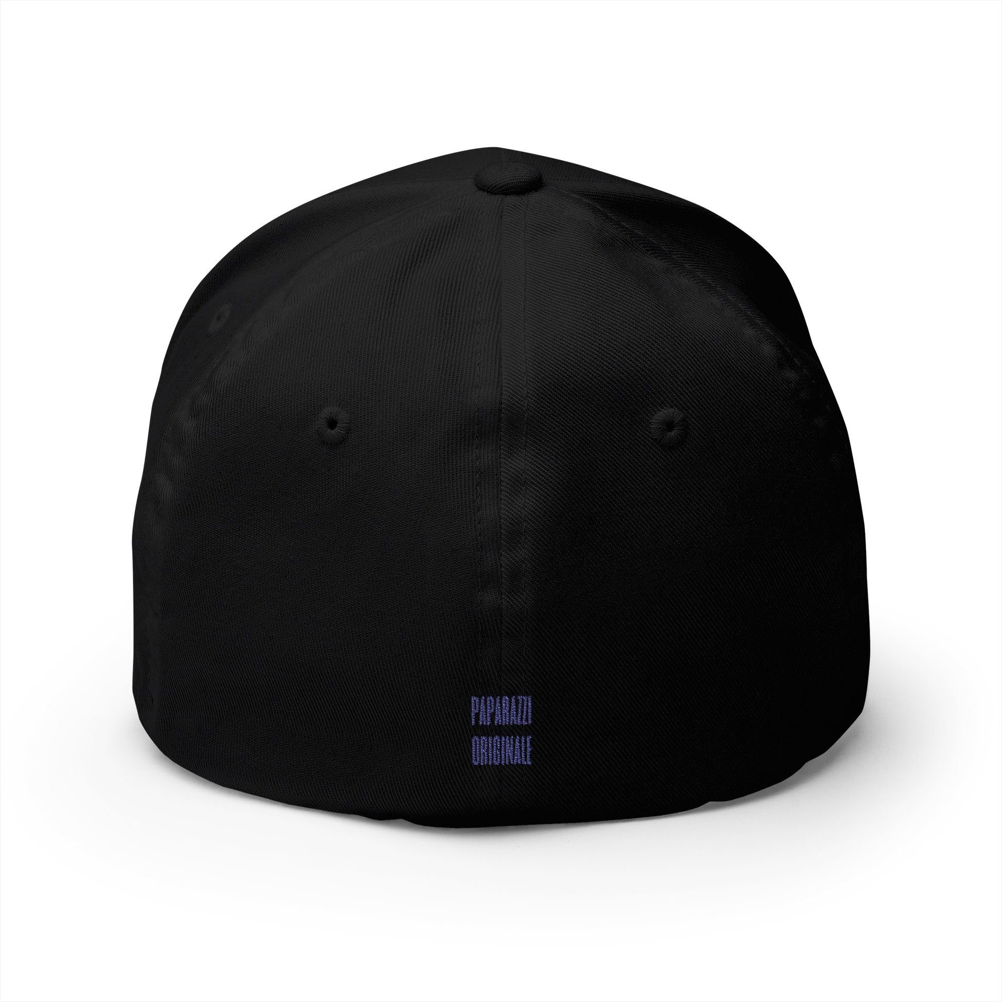 POS Navy Logo Closed Back Cap Printify