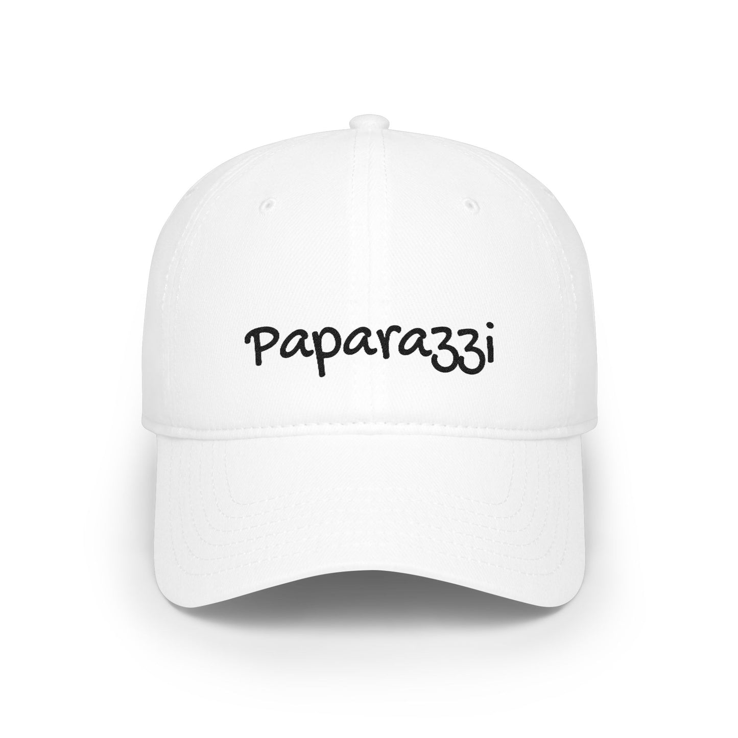 Paparazzi Baseball Cap Black Embroidery Printify