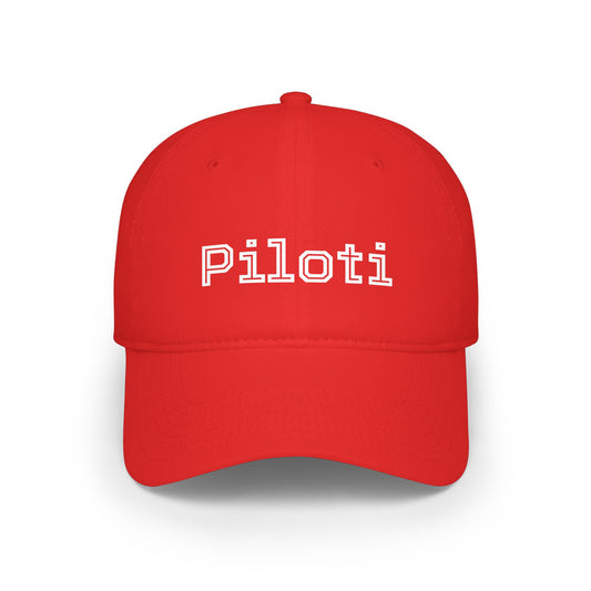 Baseball Cap Piloti red and white